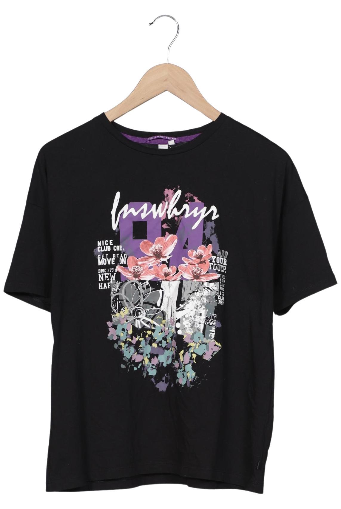 

QS by s.Oliver Damen T-Shirt, schwarz, Gr. 42