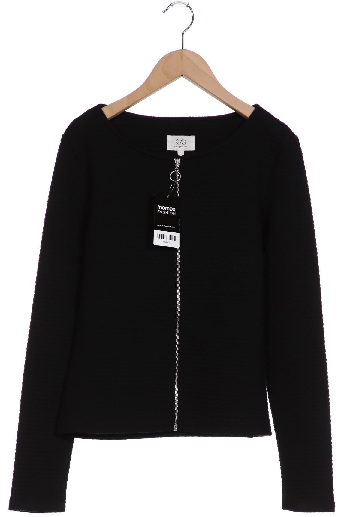 

QS by s.Oliver Damen Strickjacke, schwarz, Gr. 36