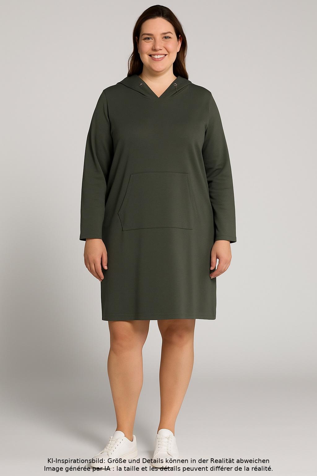 

QS by s.Oliver Damen Kleid, grün, Gr. 46