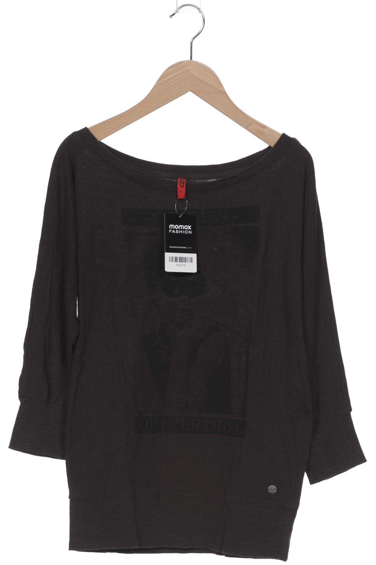 

QS by s.Oliver Damen Langarmshirt, braun, Gr. 34