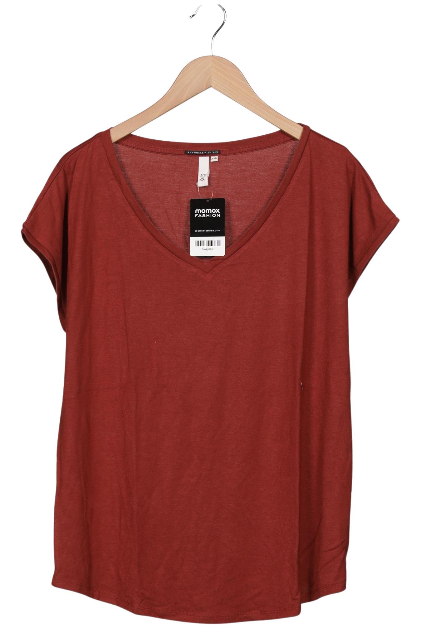 

QS by s.Oliver Damen T-Shirt, braun, Gr. 46