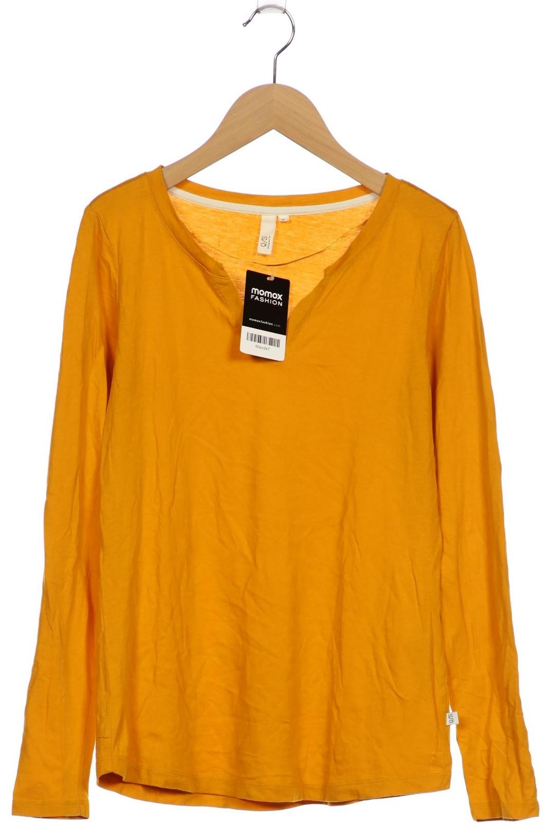 

QS by s.Oliver Damen Langarmshirt, gelb, Gr. 36