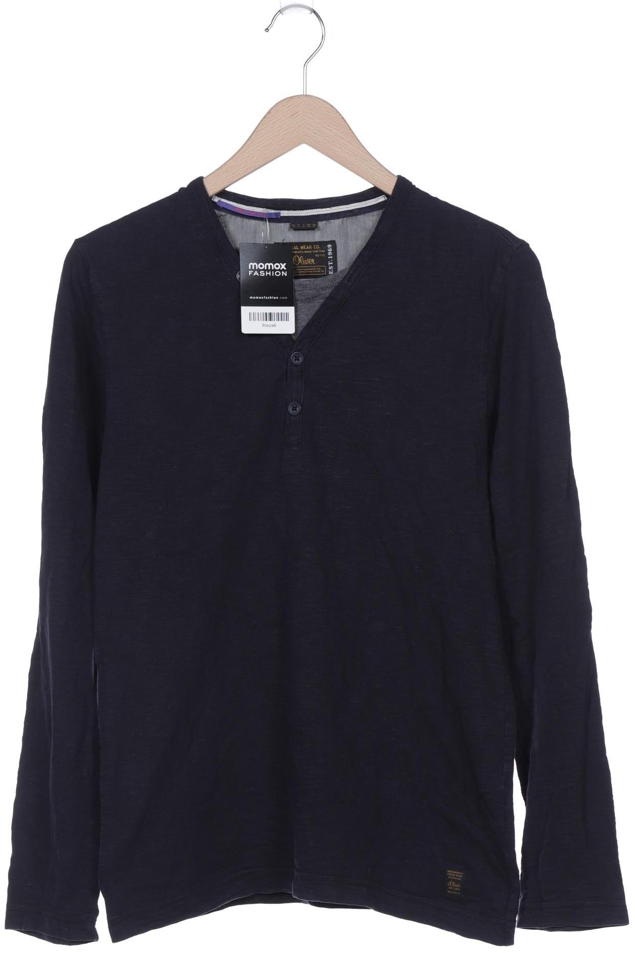 

QS by s.Oliver Herren Langarmshirt, marineblau, Gr. 48