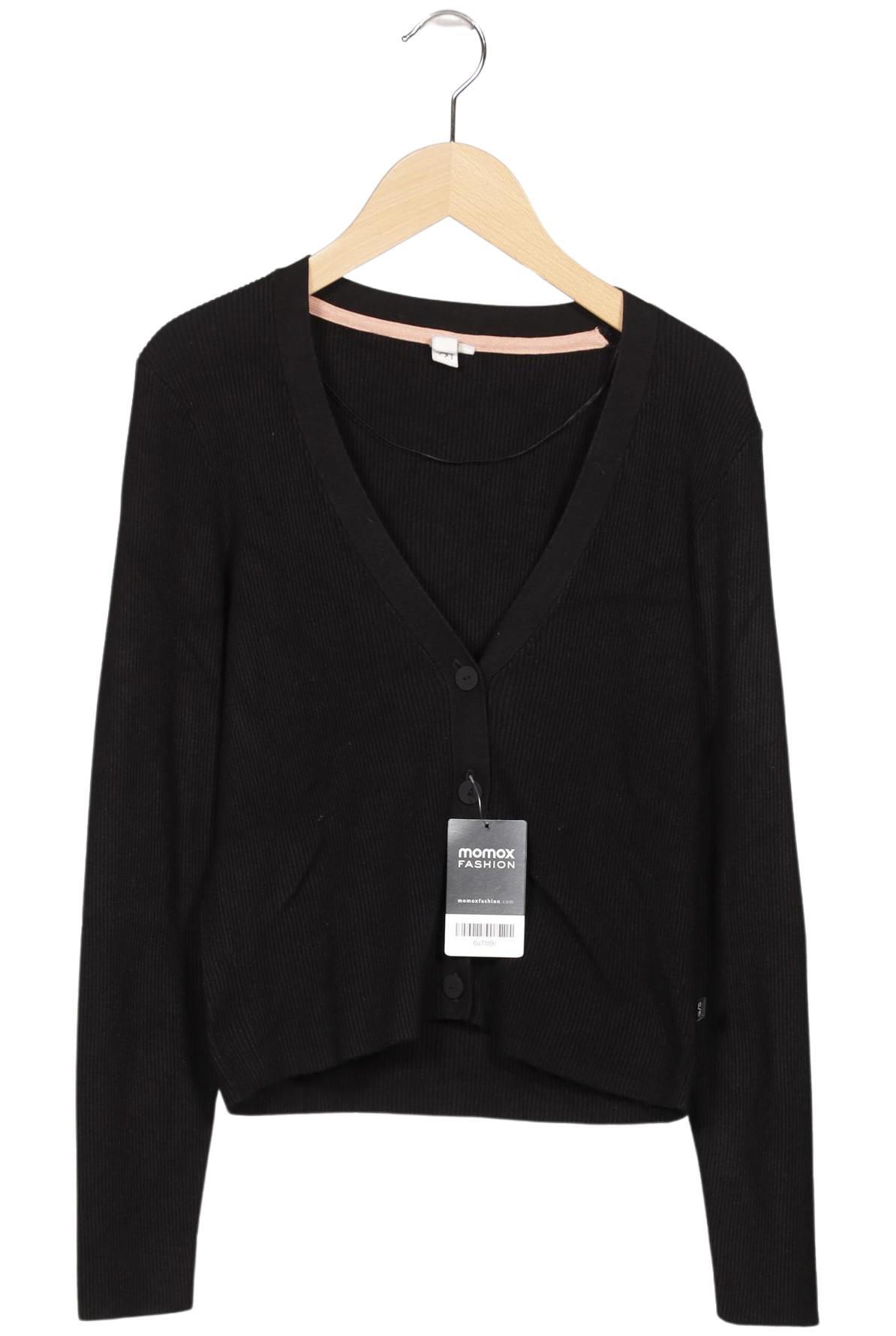 

QS by s.Oliver Damen Strickjacke, schwarz, Gr. 34