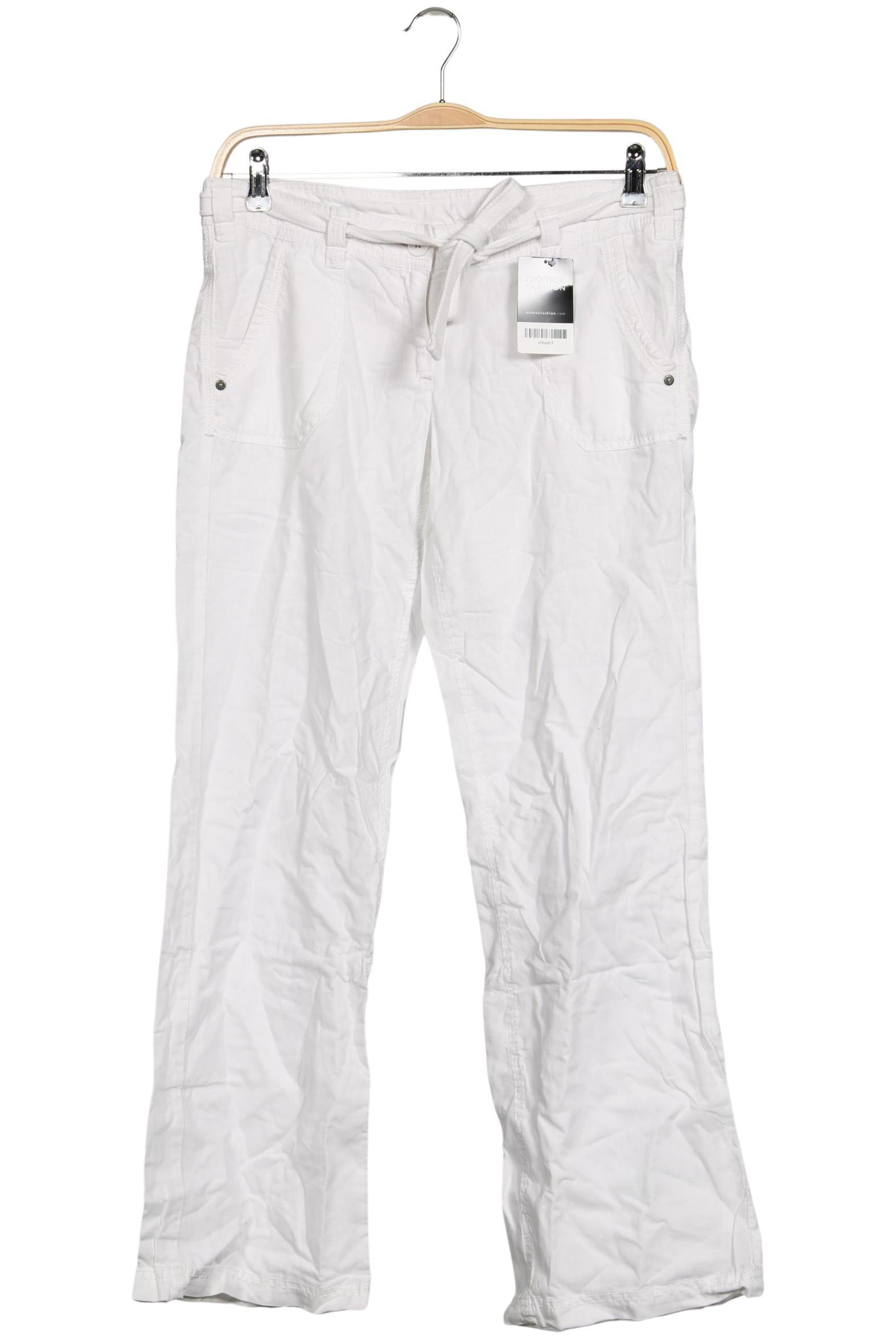 

QS by s.Oliver Damen Stoffhose, weiß, Gr. 38