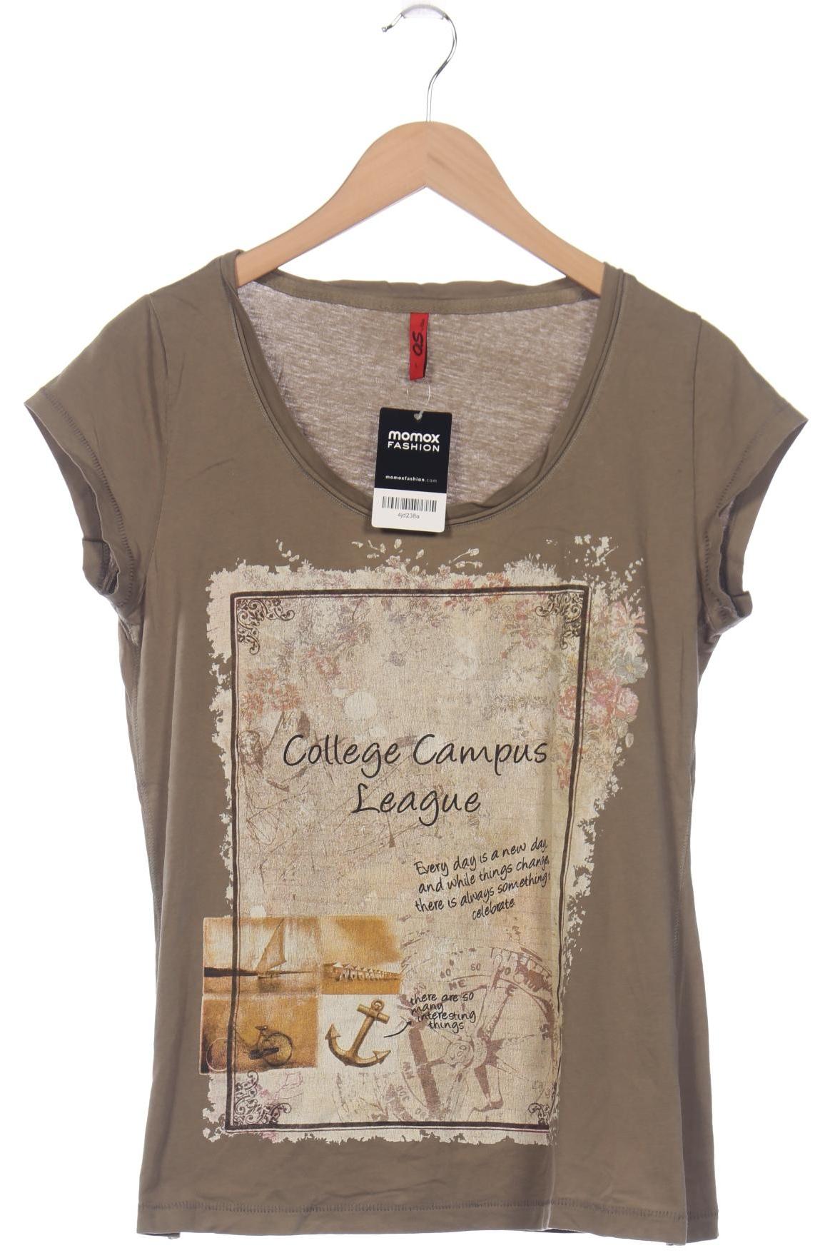 

QS by s.Oliver Damen T-Shirt, hellgrün, Gr. 42