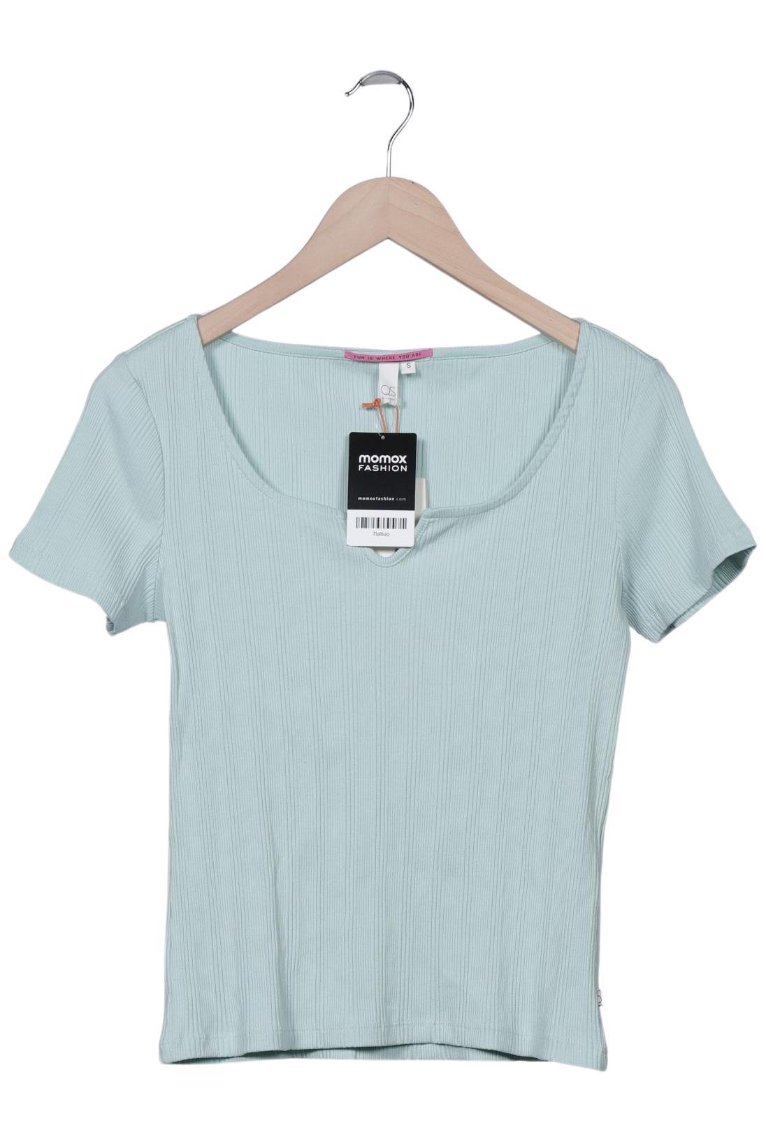 

QS by s.Oliver Damen T-Shirt, türkis, Gr. 36