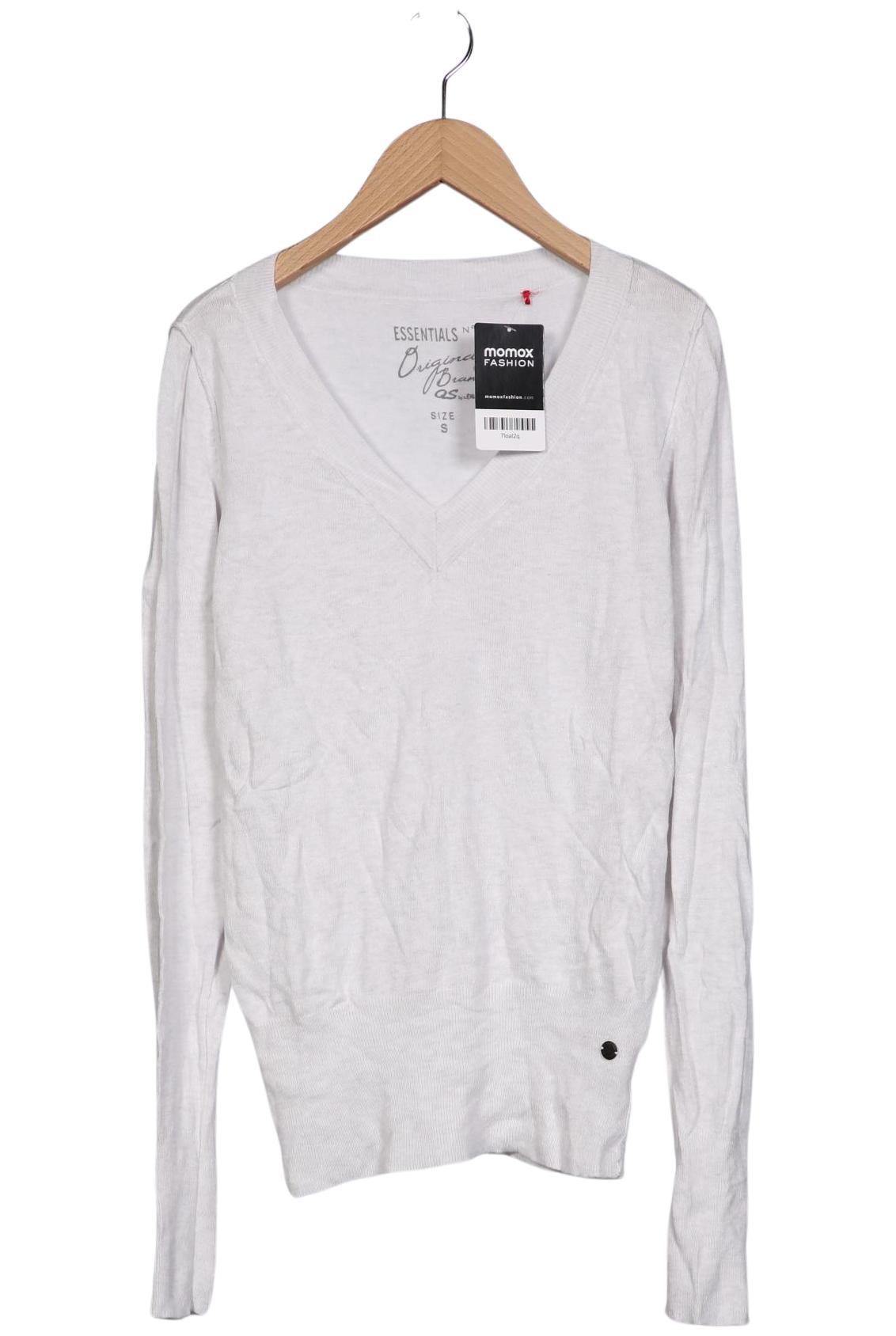

QS by s.Oliver Damen Langarmshirt, grau, Gr. 36