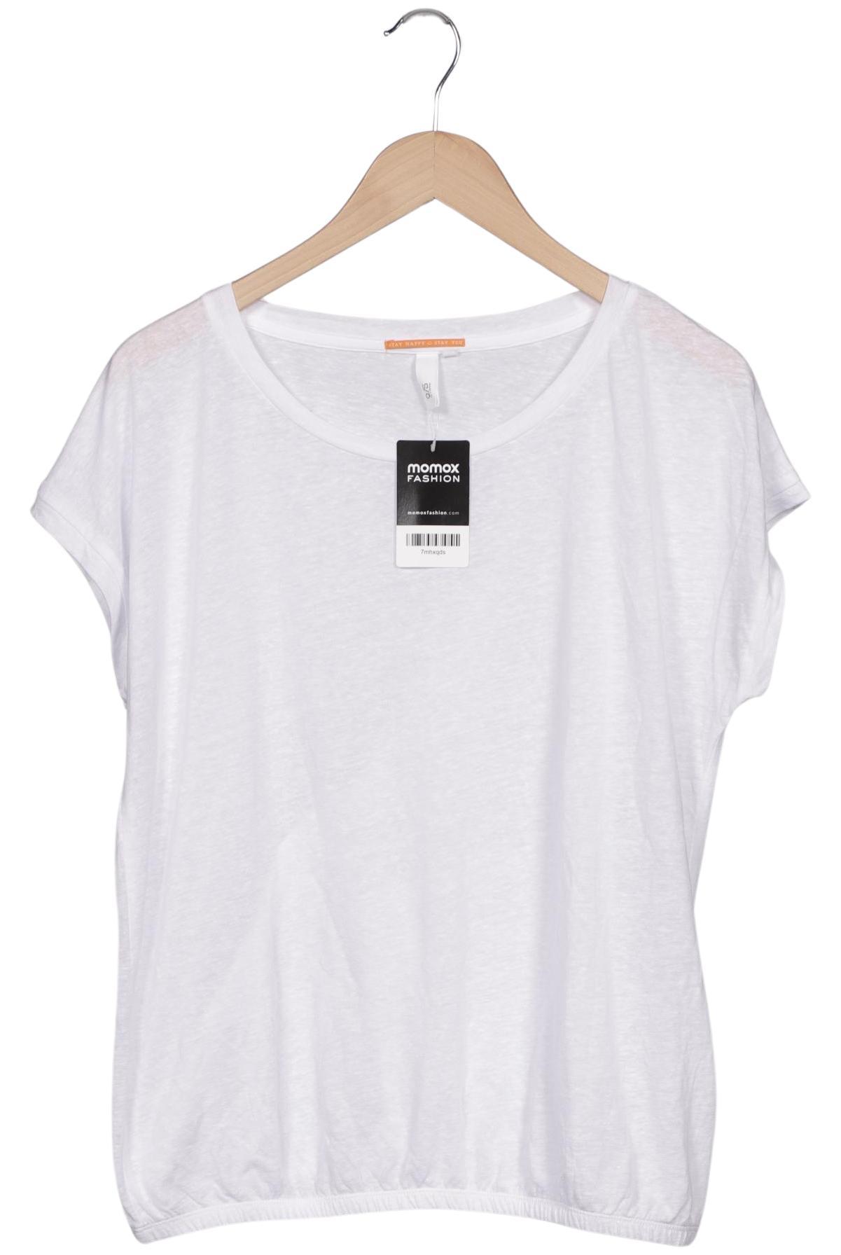 

QS by s.Oliver Damen T-Shirt, weiß, Gr. 42