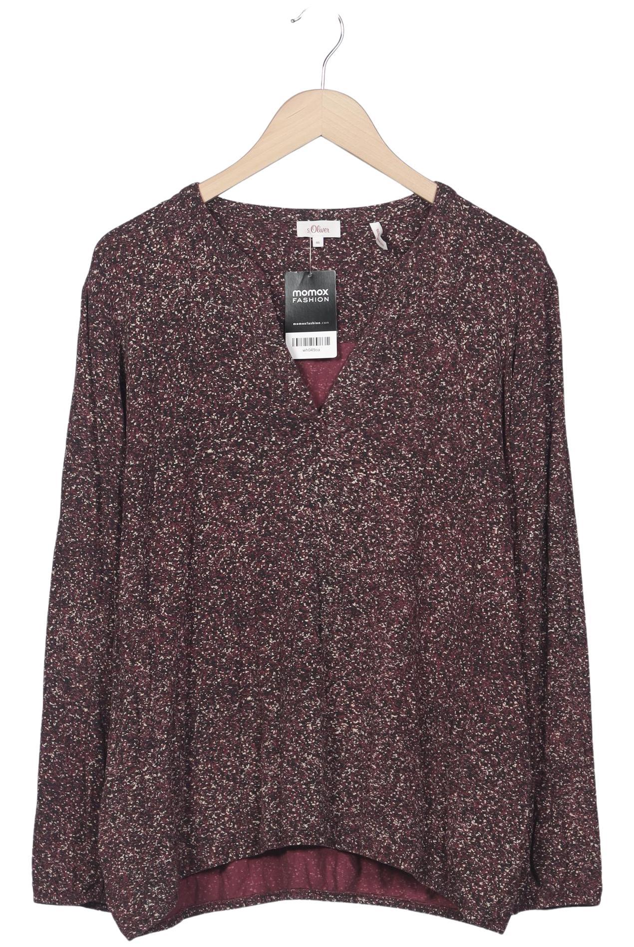 

QS by s.Oliver Damen Langarmshirt, bordeaux, Gr. 46