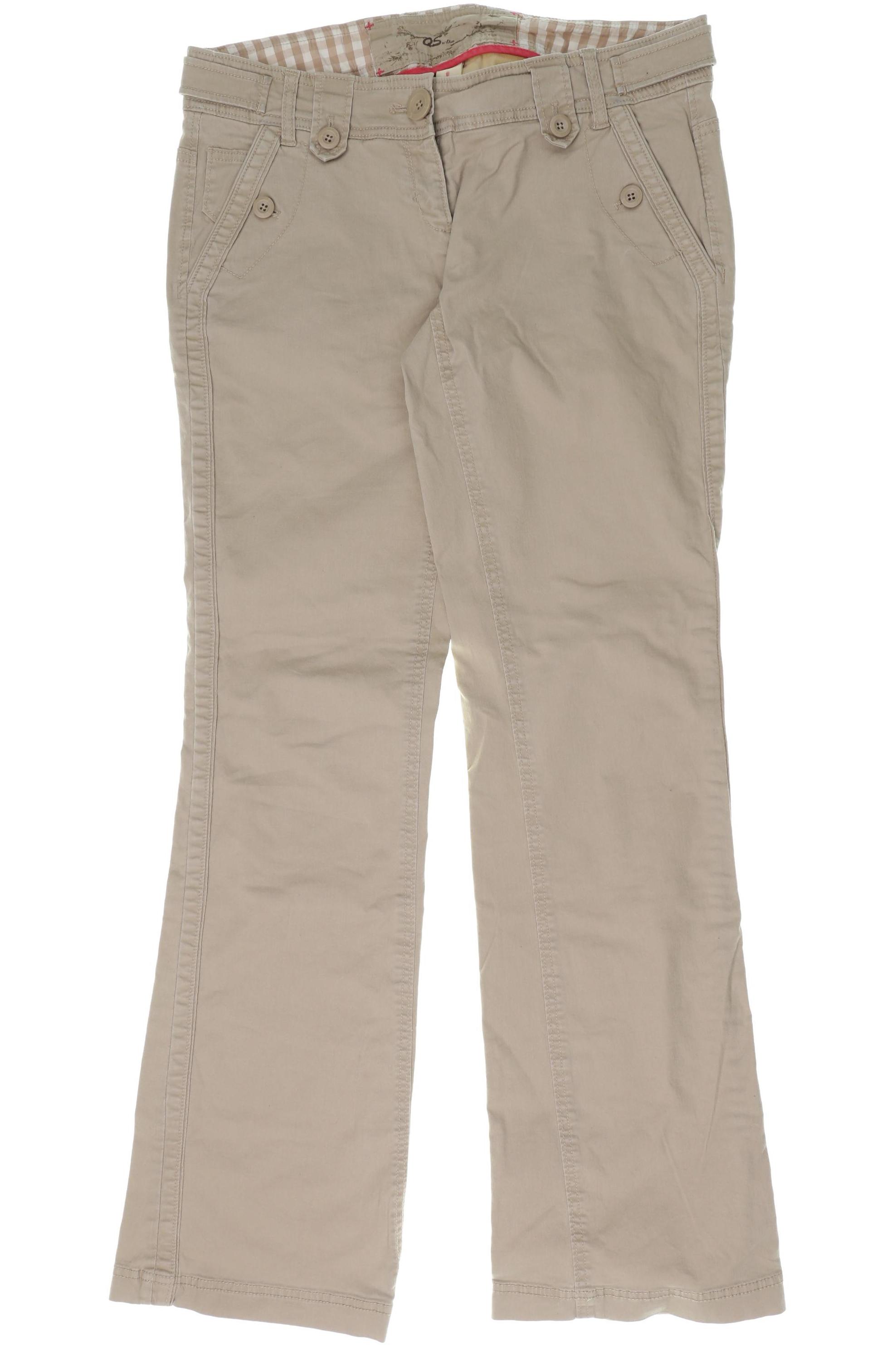 

QS by s.Oliver Damen Stoffhose, beige, Gr. 38