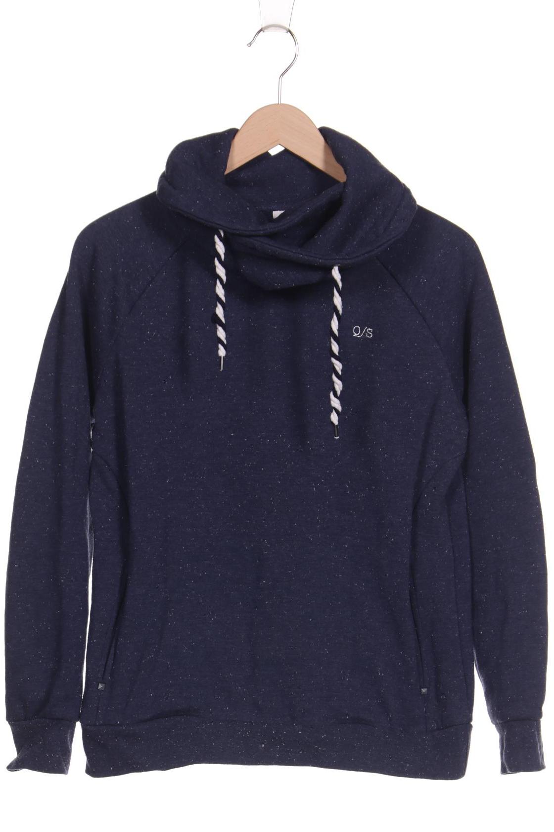 

QS by s.Oliver Damen Kapuzenpullover, marineblau, Gr. 42