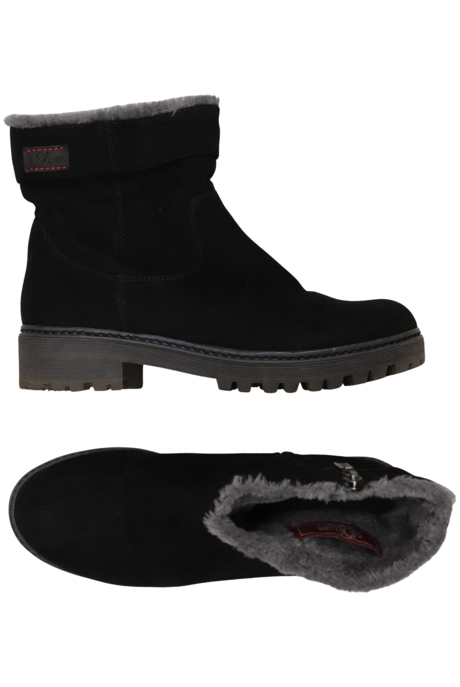 

QS by s.Oliver Damen Stiefelette, schwarz, Gr. 40