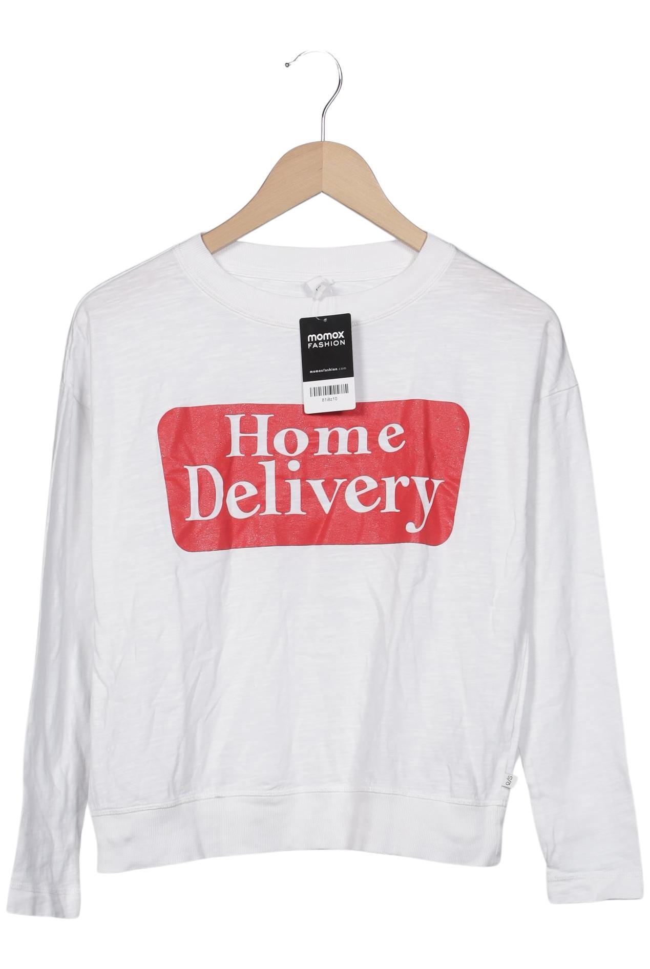 

QS by s.Oliver Damen Langarmshirt, weiß, Gr. 34