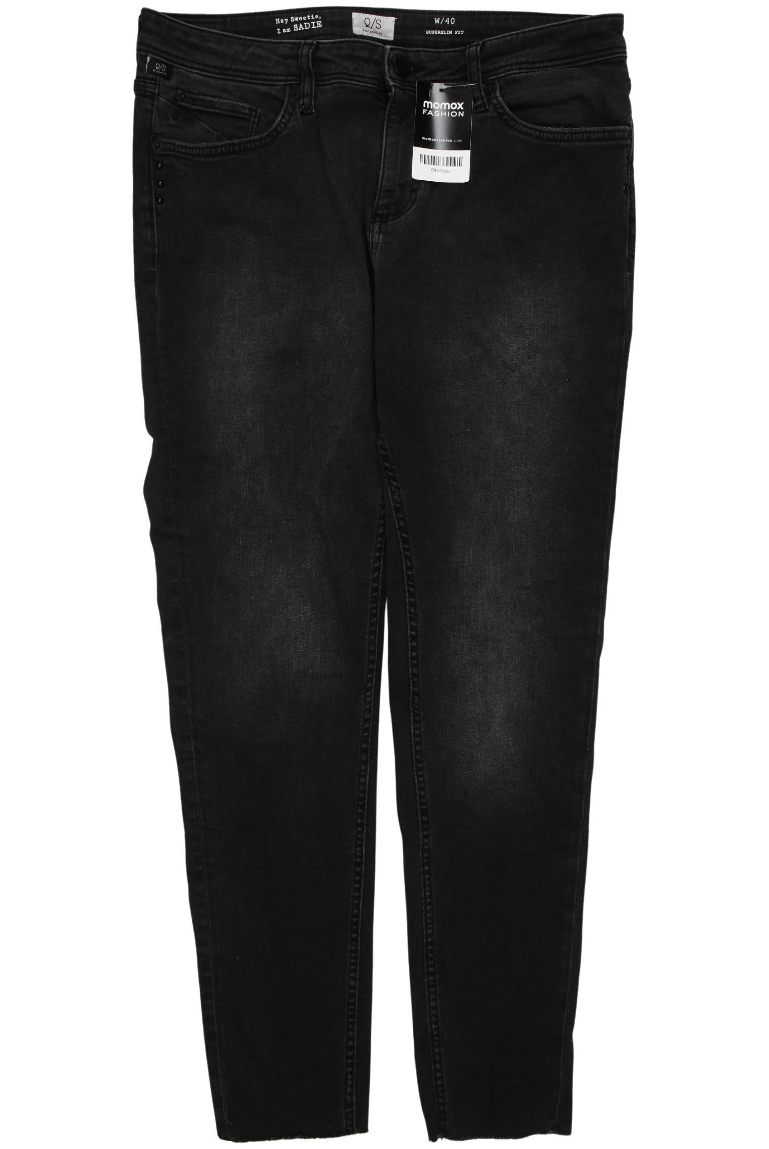 

QS by s.Oliver Damen Jeans, schwarz, Gr. 40