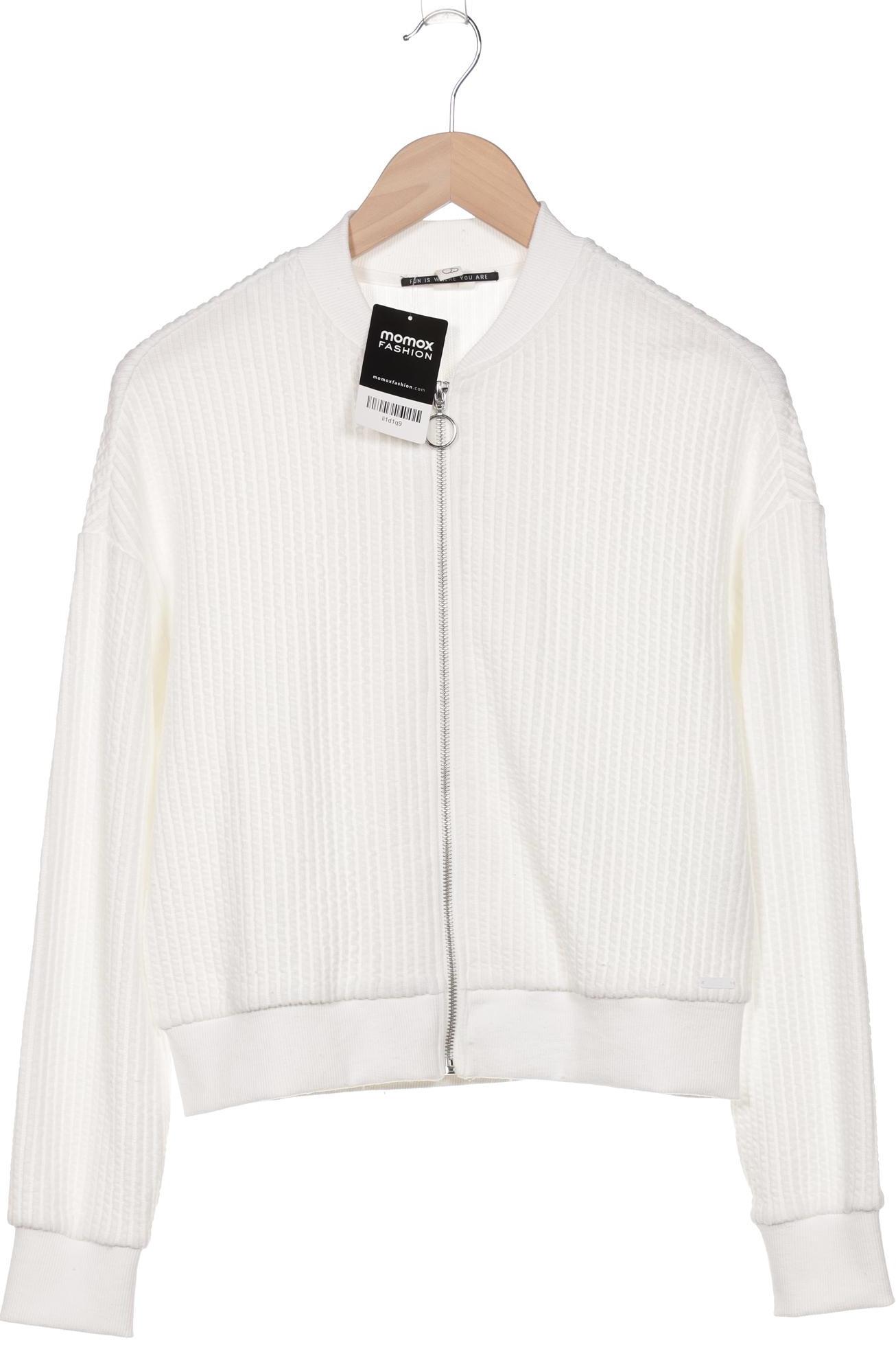 

QS by s.Oliver Damen Strickjacke, weiß, Gr. 34