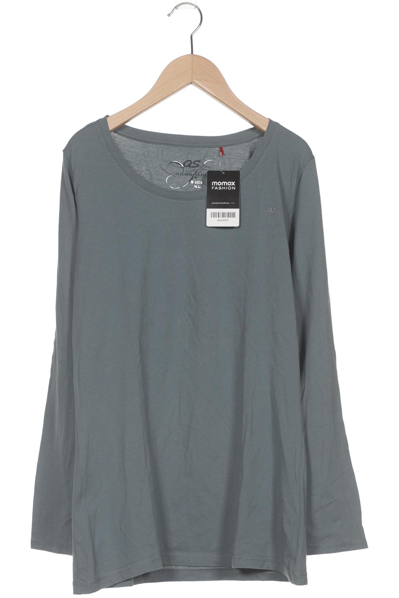 

QS by s.Oliver Damen Langarmshirt, türkis, Gr. 44