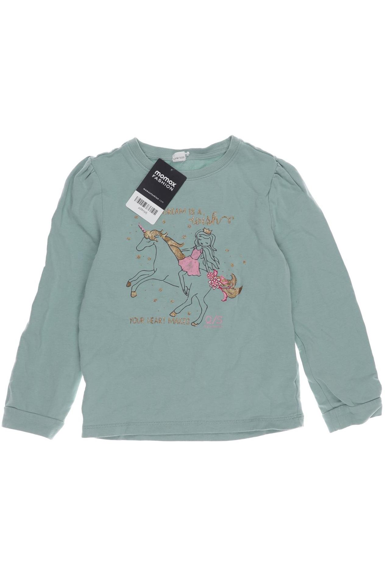 

QS by s.Oliver Damen Langarmshirt, hellgrün, Gr. 116