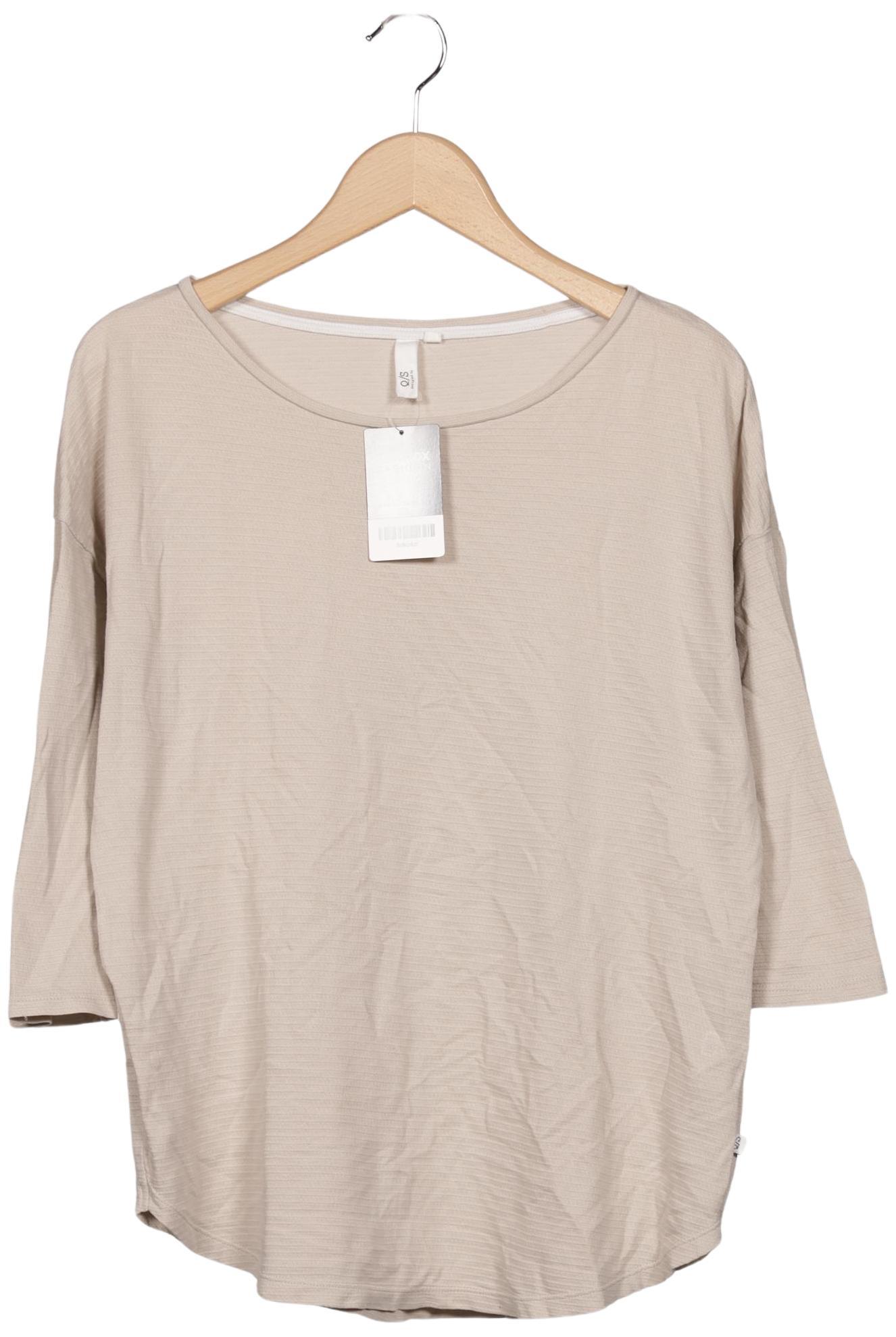 

QS by s.Oliver Damen Langarmshirt, beige, Gr. 38