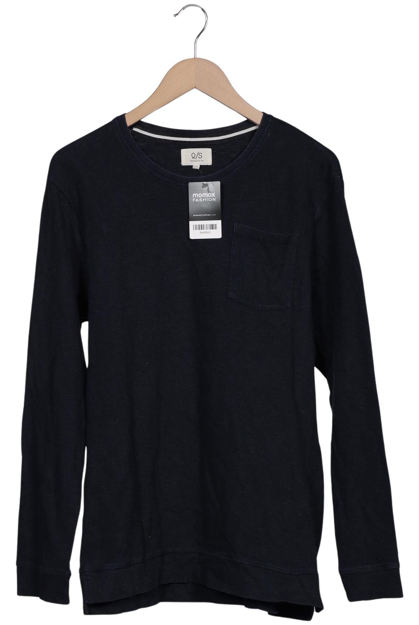 Thumbnail - QS by s.Oliver Herren Langarmshirt, marineblau, Gr. 54