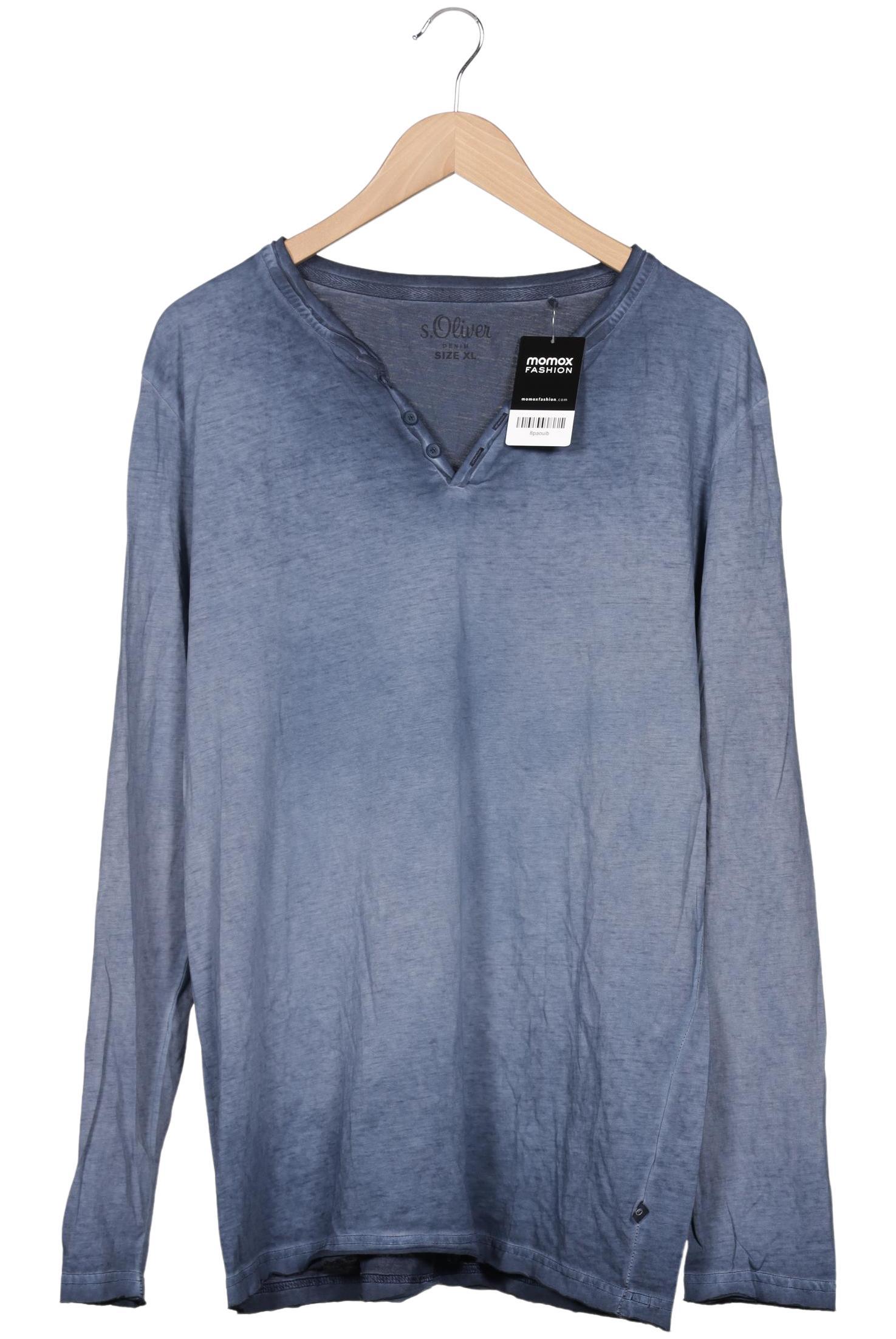 

QS by s.Oliver Herren Langarmshirt, blau, Gr. 54