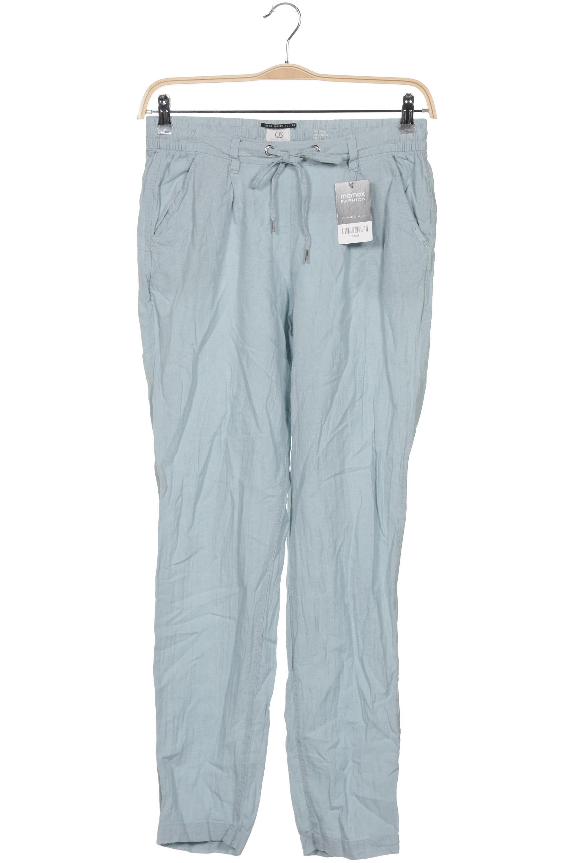 

QS by s.Oliver Damen Stoffhose, hellblau, Gr. 38