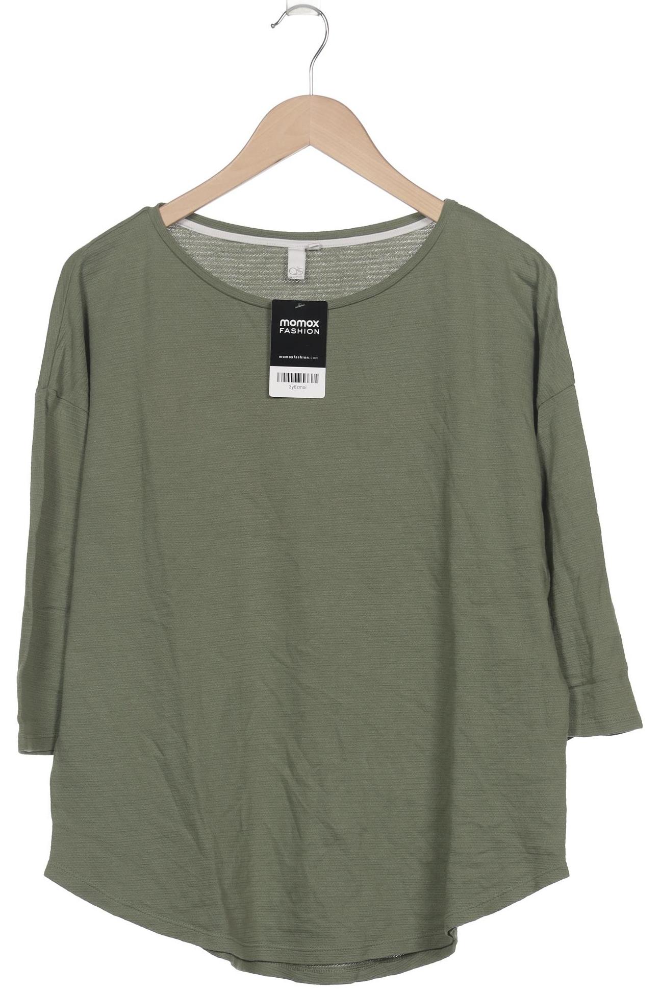 

QS by s.Oliver Damen Langarmshirt, grün, Gr. 42