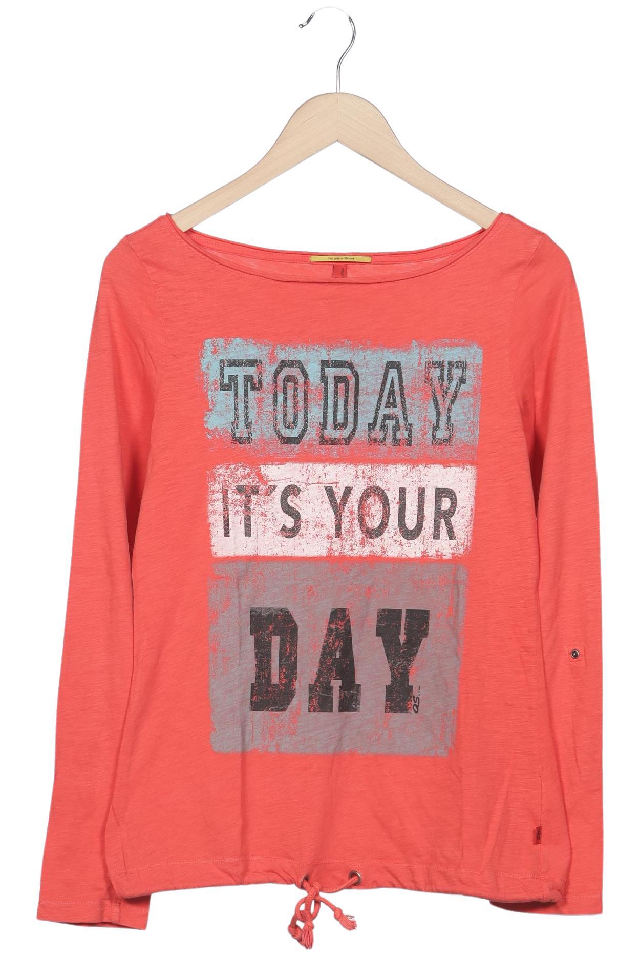 

QS by s.Oliver Damen Langarmshirt, rot, Gr. 36