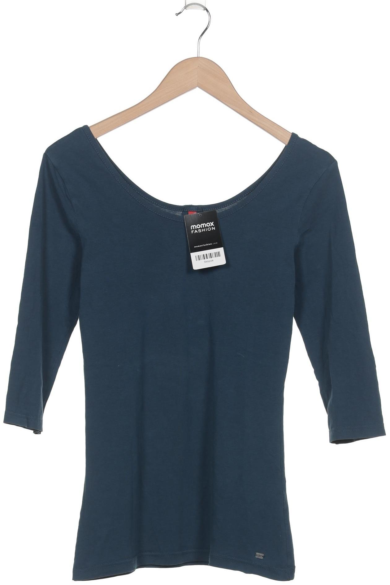 

QS by s.Oliver Damen Langarmshirt, marineblau, Gr. 36