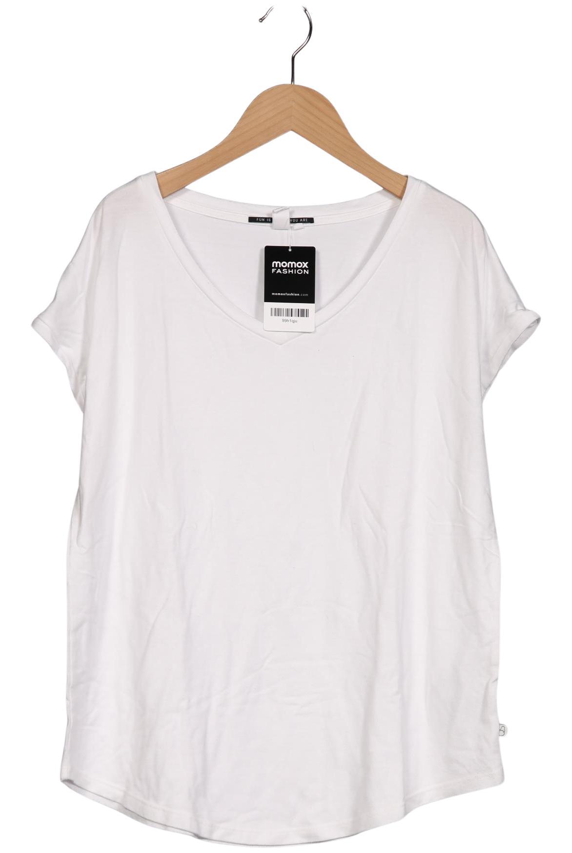 

QS by s.Oliver Damen T-Shirt, weiß, Gr. 42