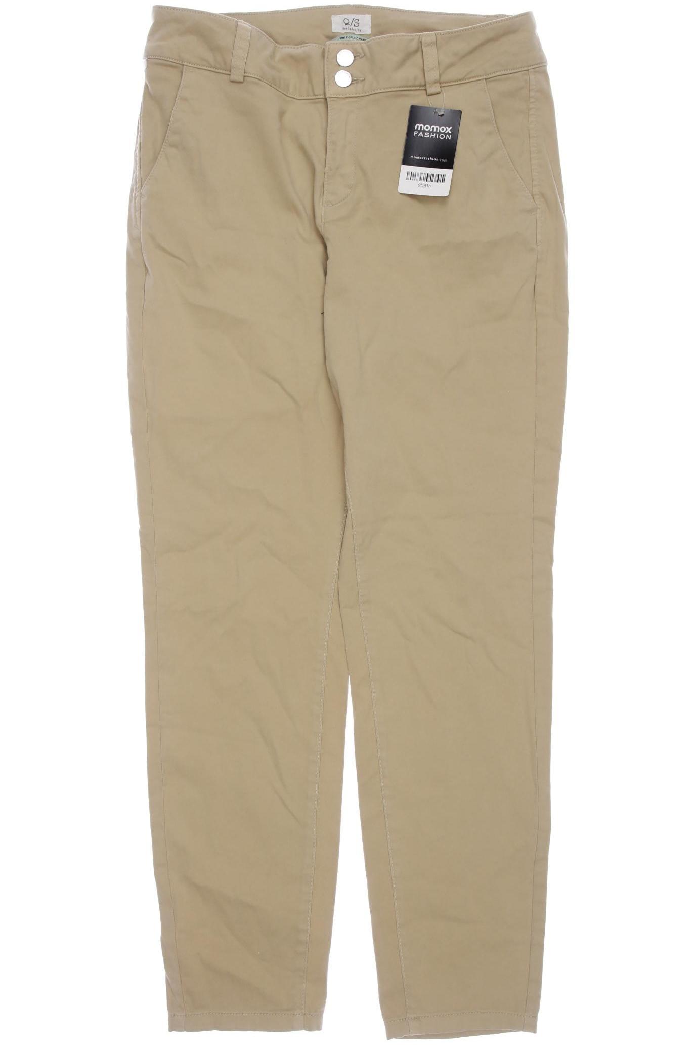 

QS by s.Oliver Damen Stoffhose, beige, Gr. 36