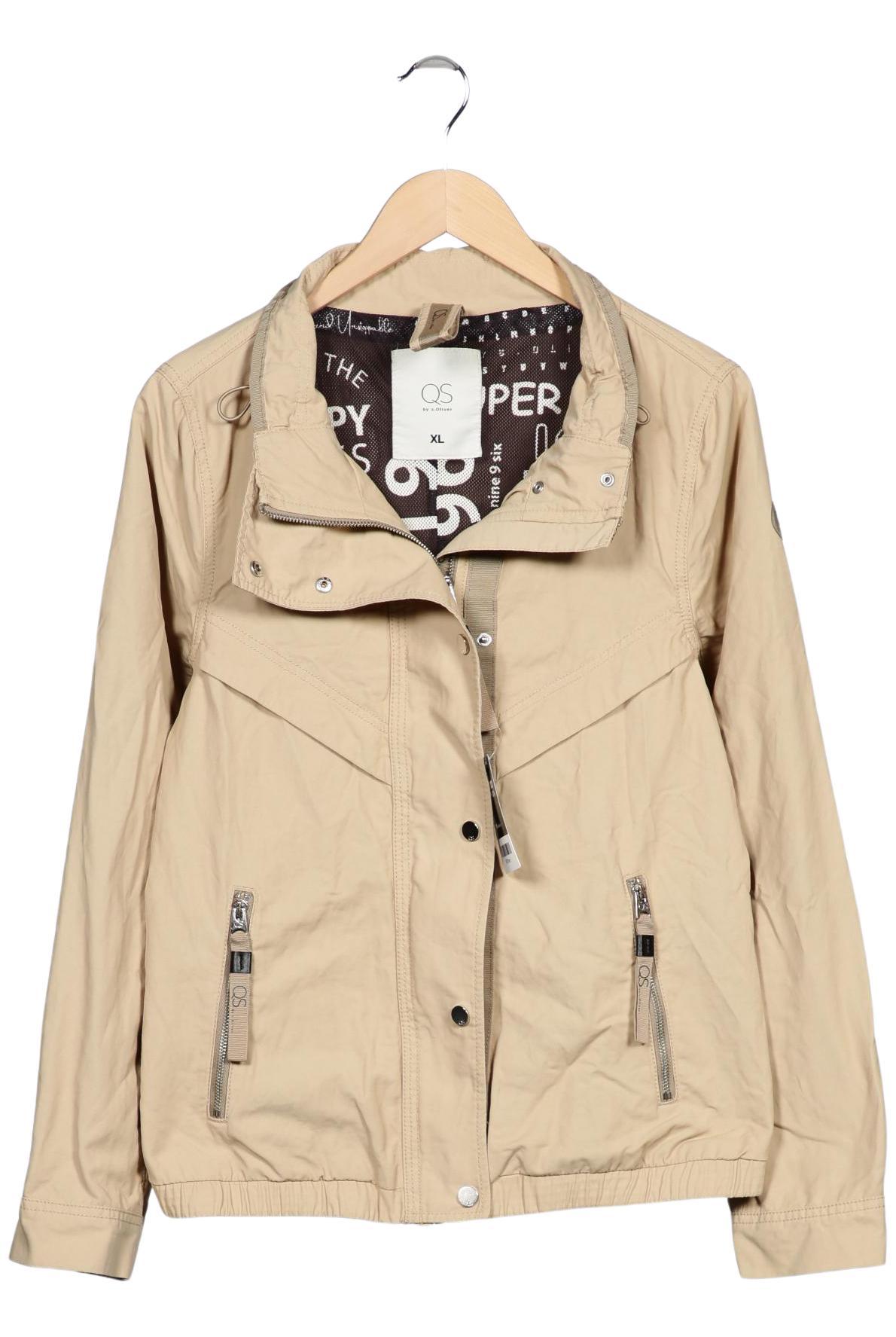 

QS by s.Oliver Damen Jacke, beige, Gr. 44