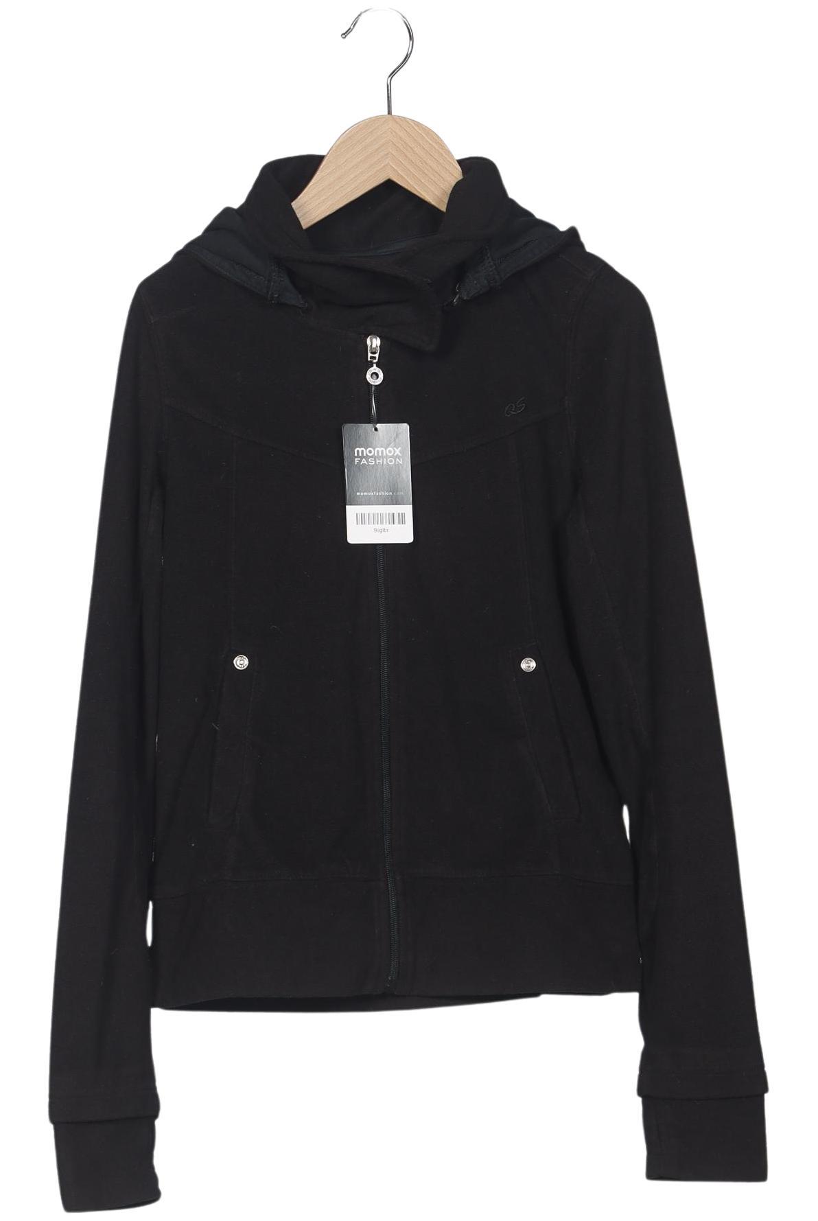 

QS by s.Oliver Damen Kapuzenpullover, schwarz, Gr. 34