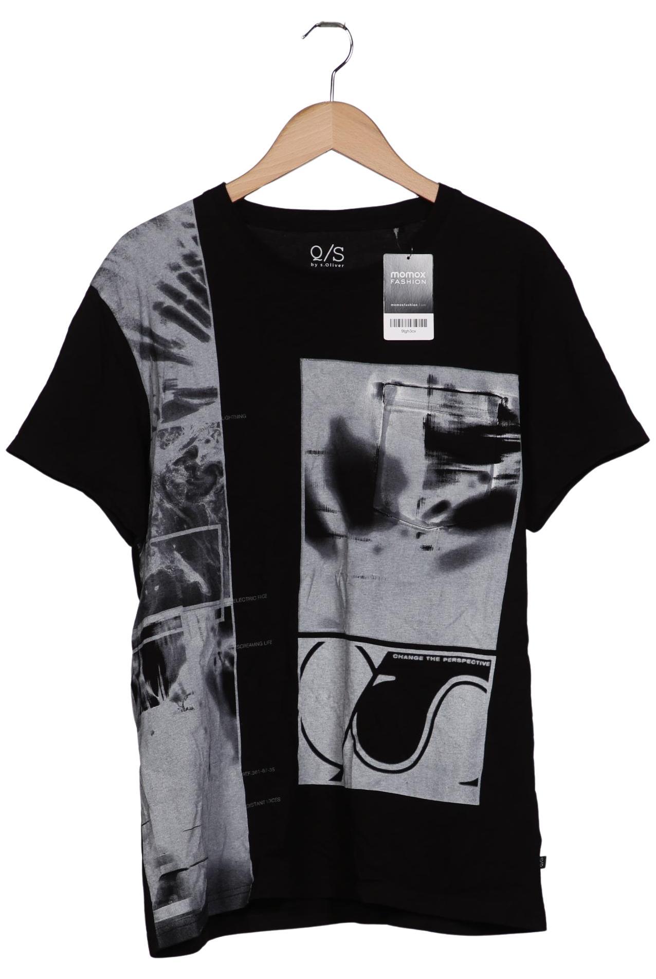 Thumbnail - QS by s.Oliver Herren T-Shirt, schwarz, Gr. 54