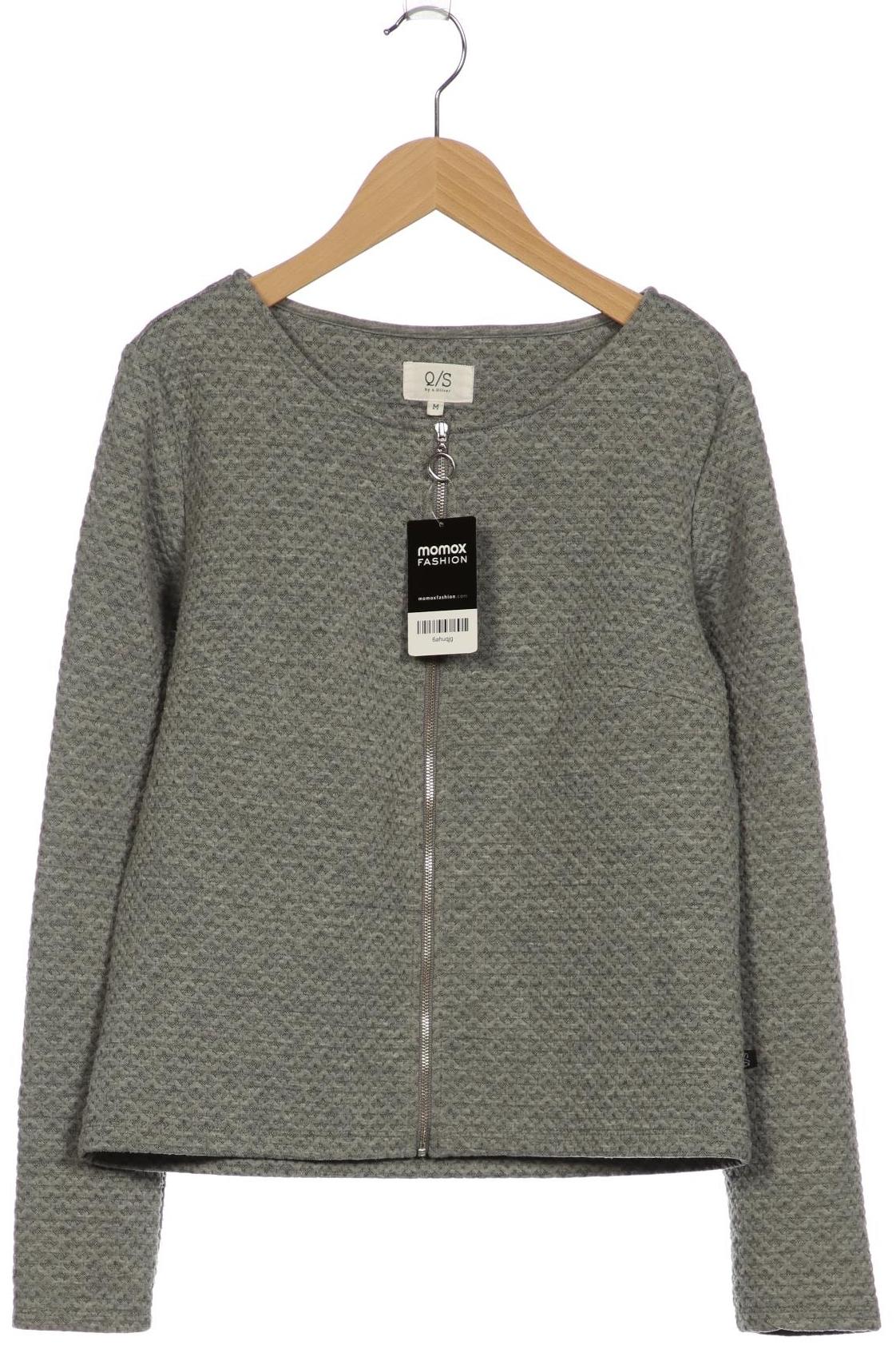 

QS by s.Oliver Damen Strickjacke, grau, Gr. 38