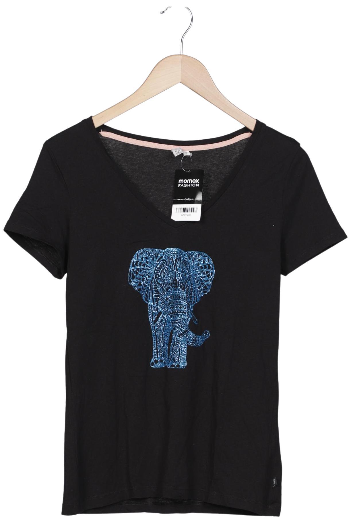 

QS by s.Oliver Damen T-Shirt, schwarz, Gr. 36