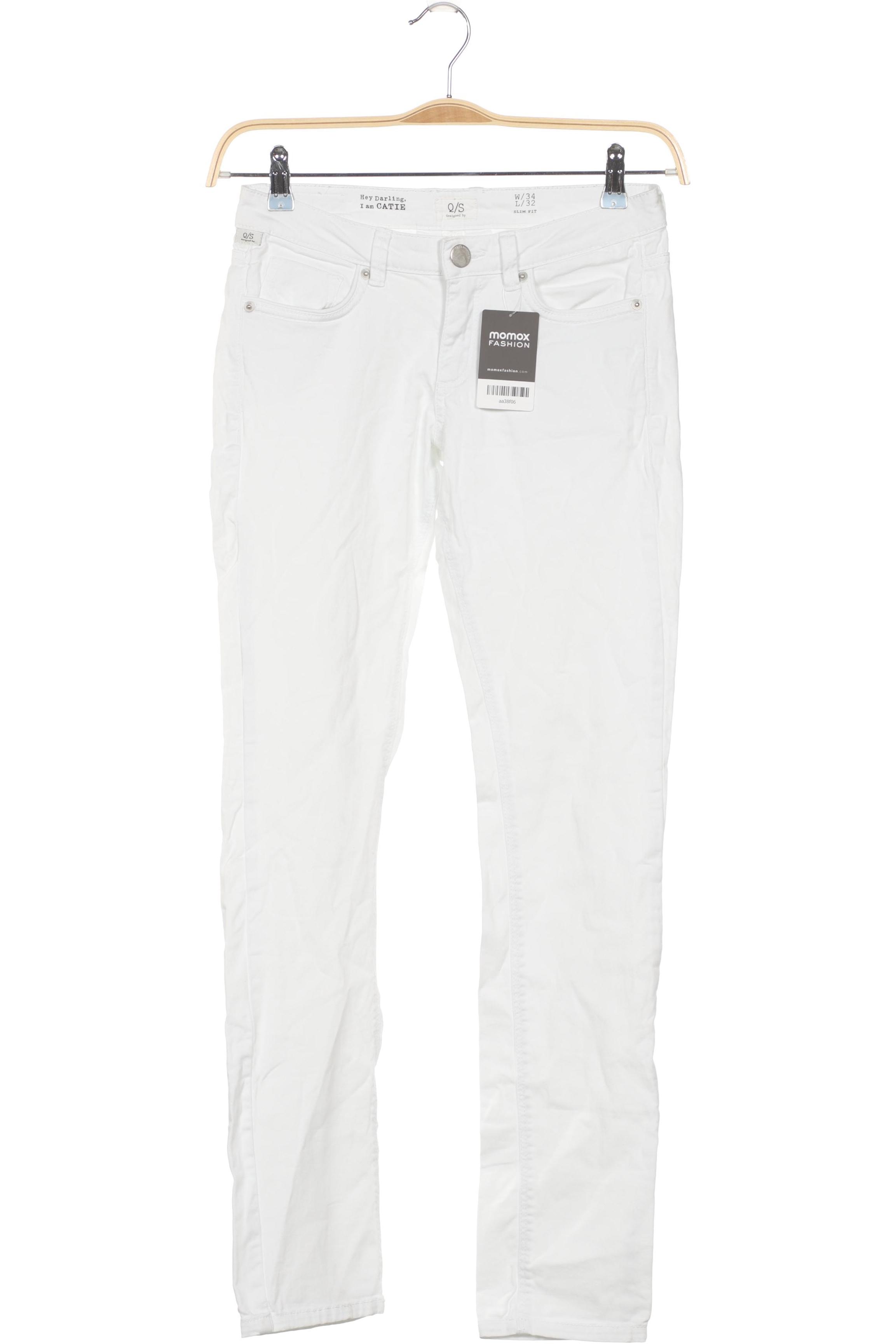 

QS by s.Oliver Damen Jeans, weiß, Gr. 34