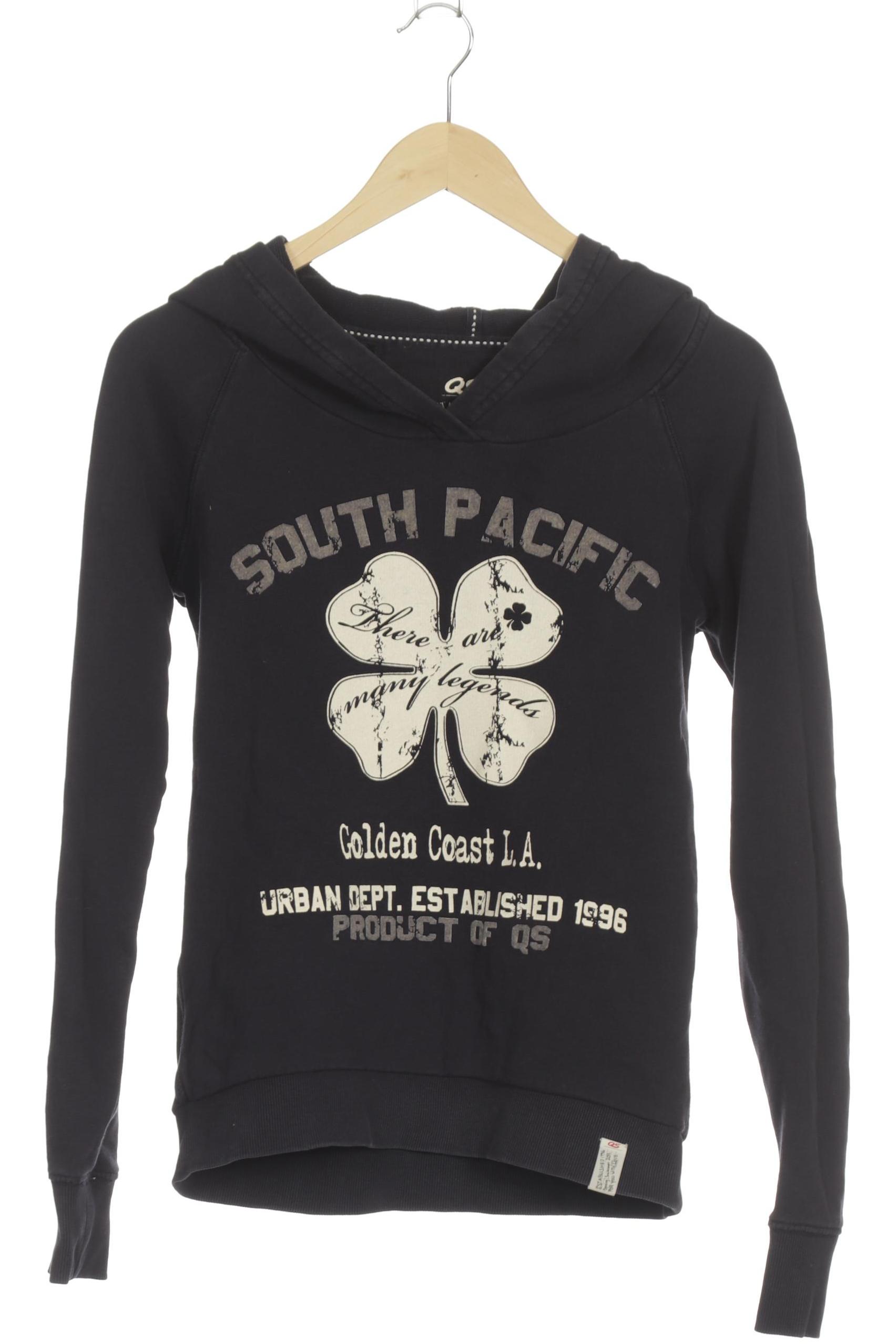 

QS by s.Oliver Damen Kapuzenpullover, blau, Gr.