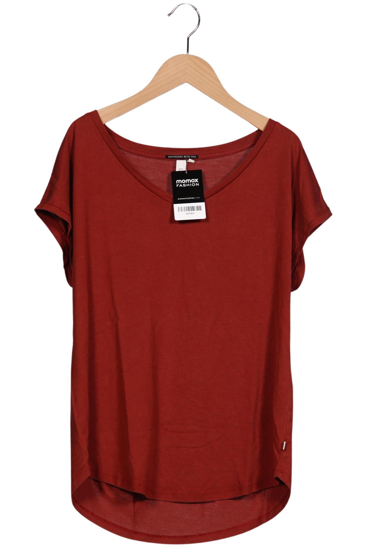 

QS by s.Oliver Damen T-Shirt, bordeaux, Gr. 42