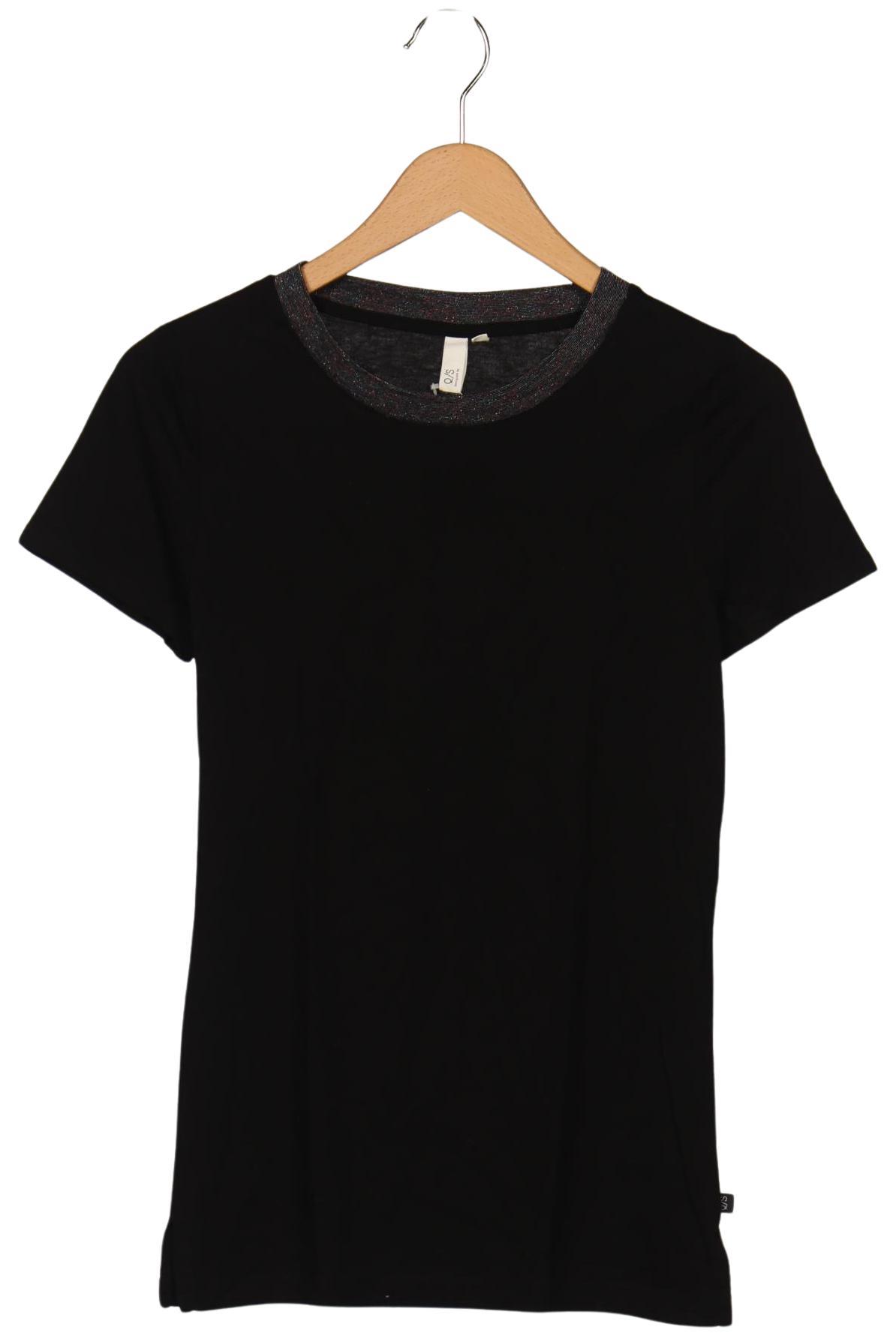 

QS by s.Oliver Damen T-Shirt, schwarz, Gr. 36