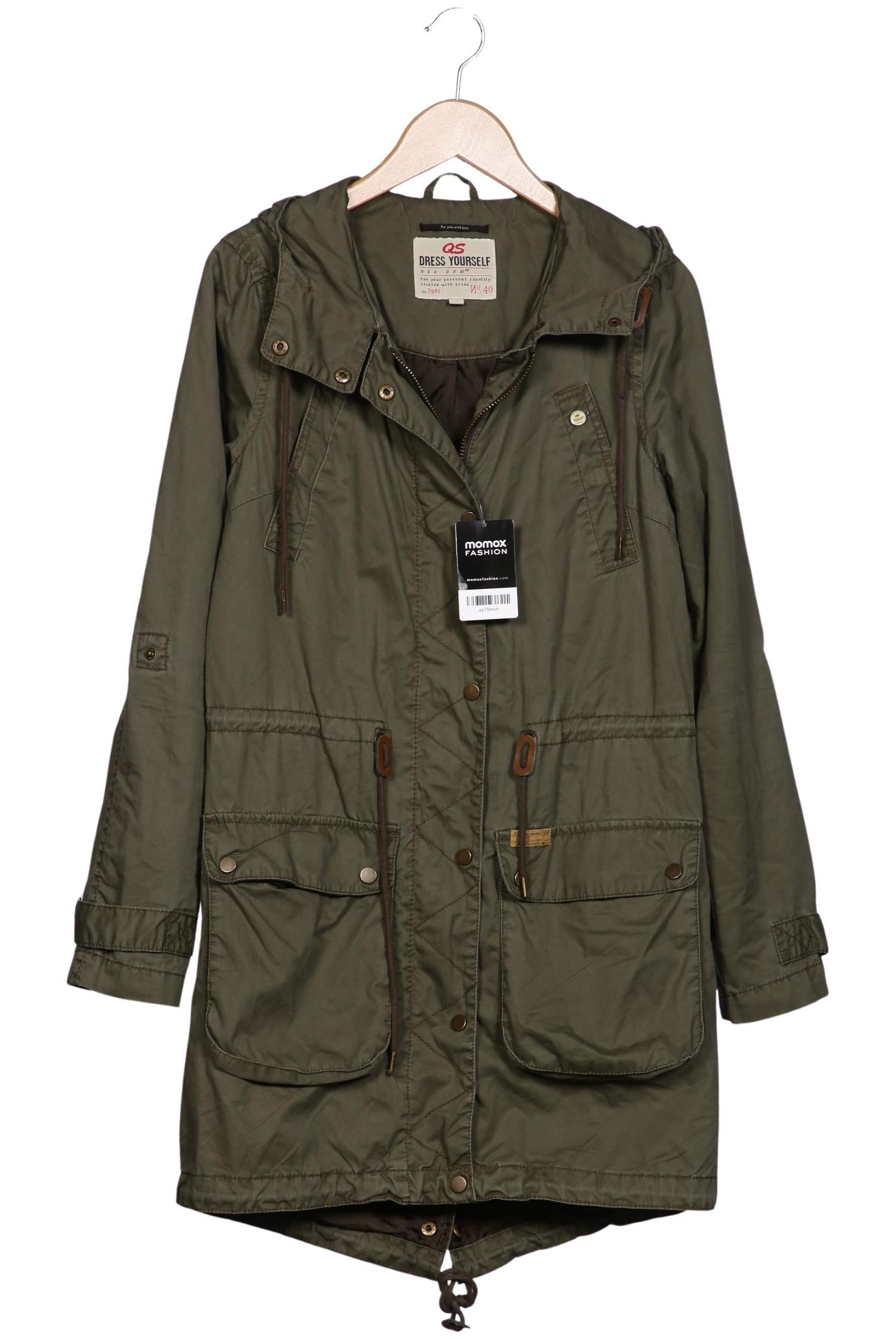 

QS by s.Oliver Damen Mantel, grün, Gr. 36