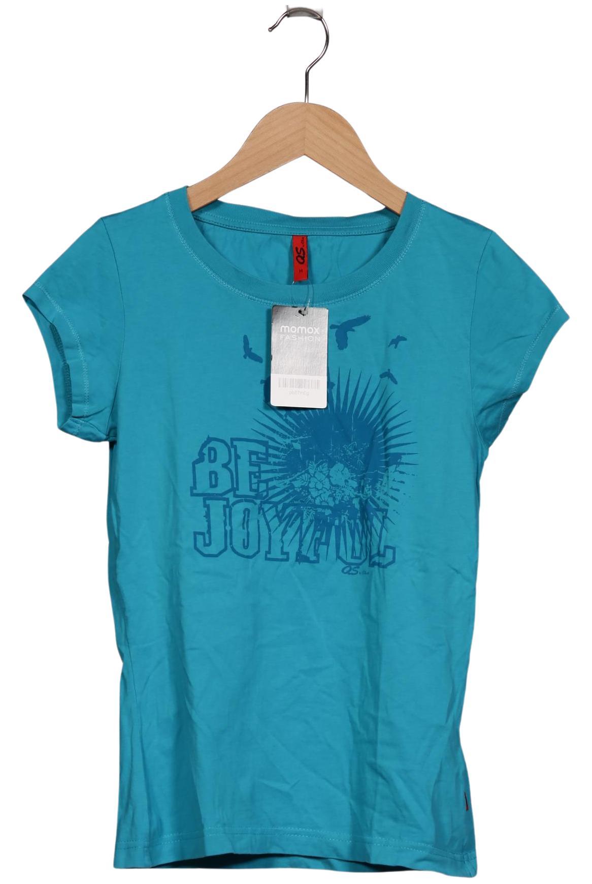 

QS by s.Oliver Damen T-Shirt, blau, Gr. 38