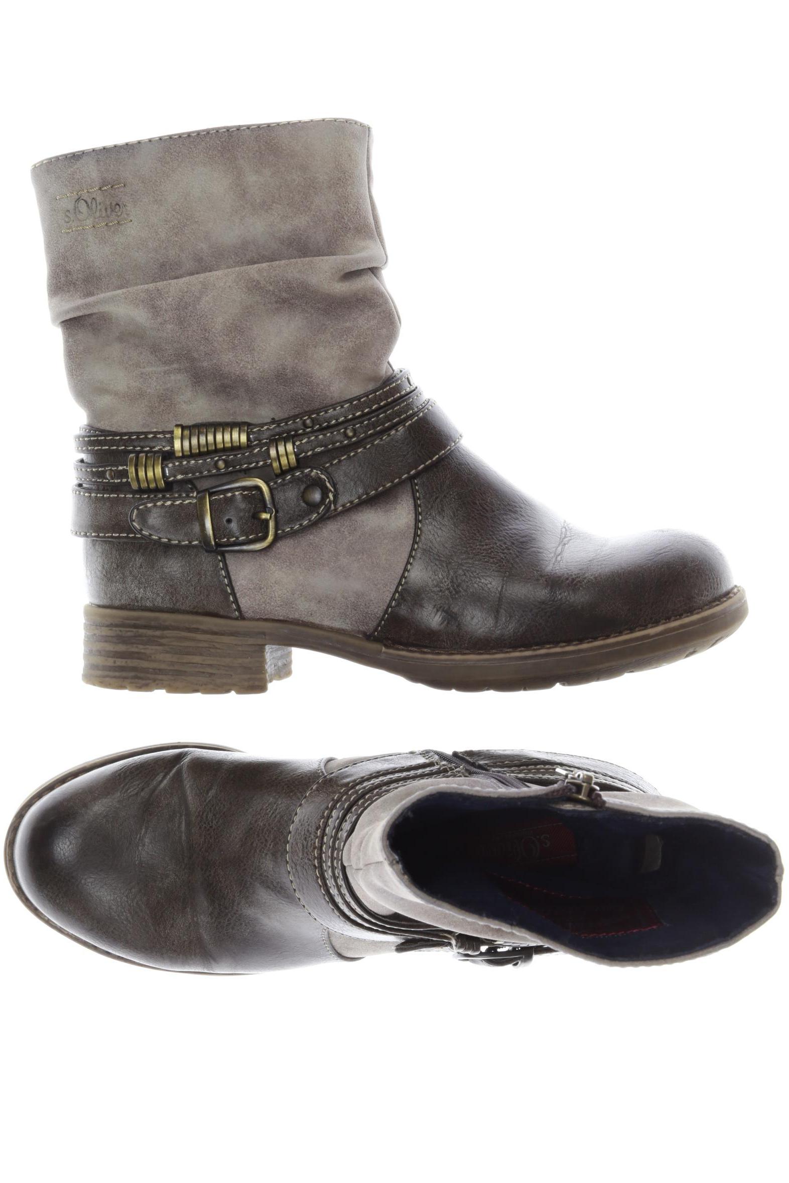 

QS by s.Oliver Damen Stiefelette, grau, Gr. 38