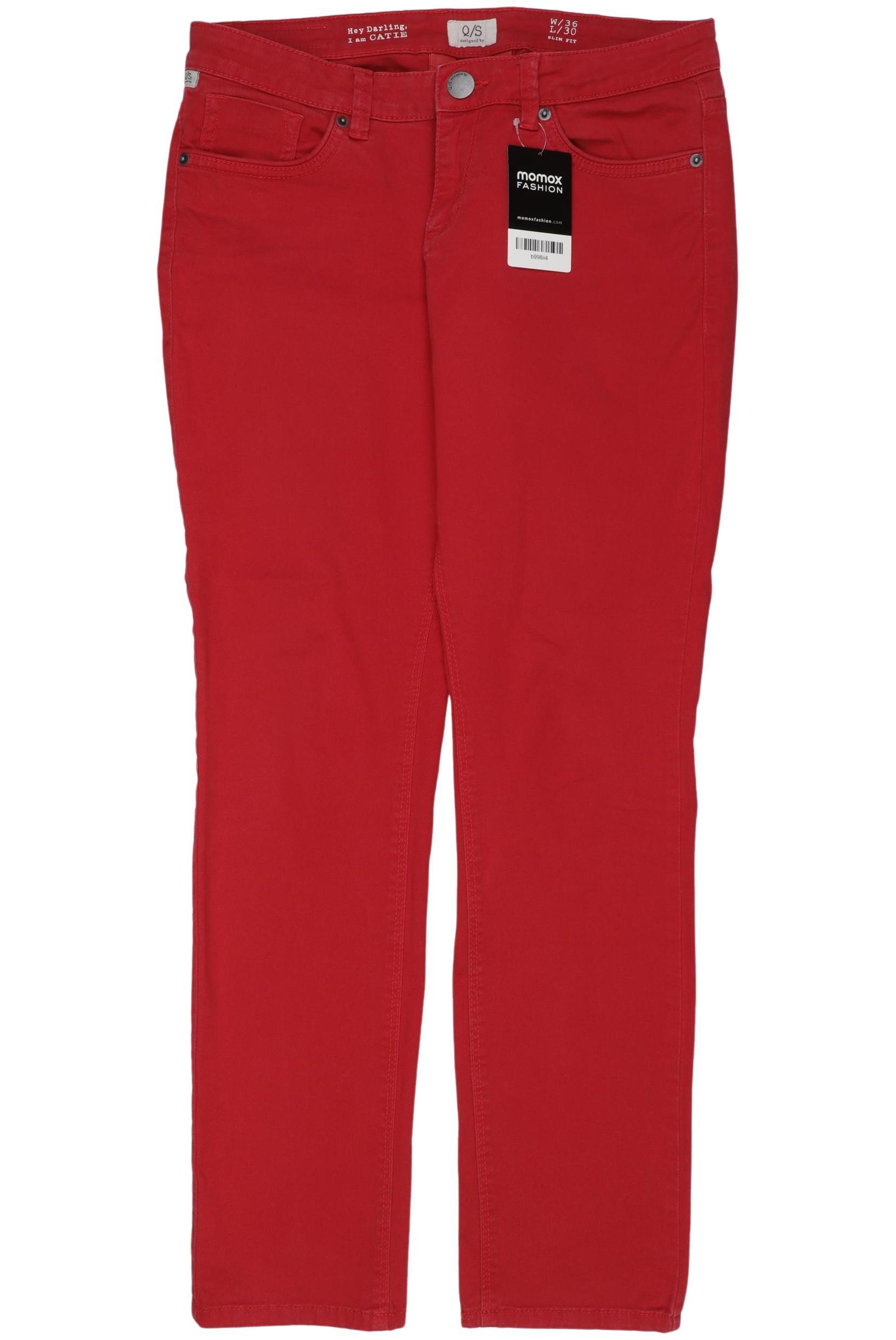 

QS by s.Oliver Damen Jeans, rot, Gr. 36