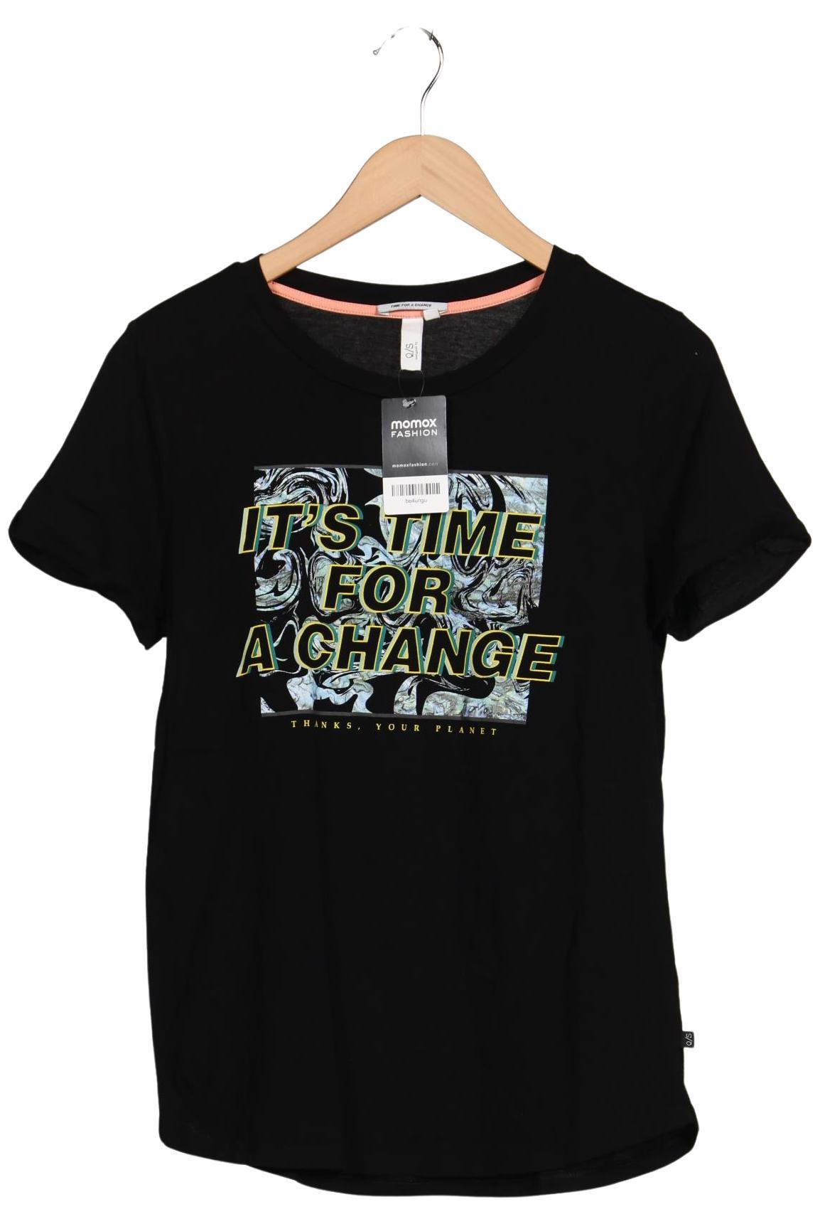 

QS by s.Oliver Damen T-Shirt, schwarz, Gr. 44