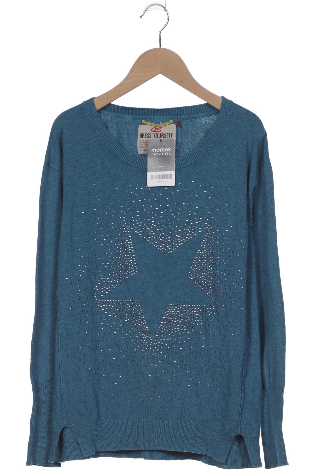 

QS by s.Oliver Damen Pullover, blau, Gr. 38
