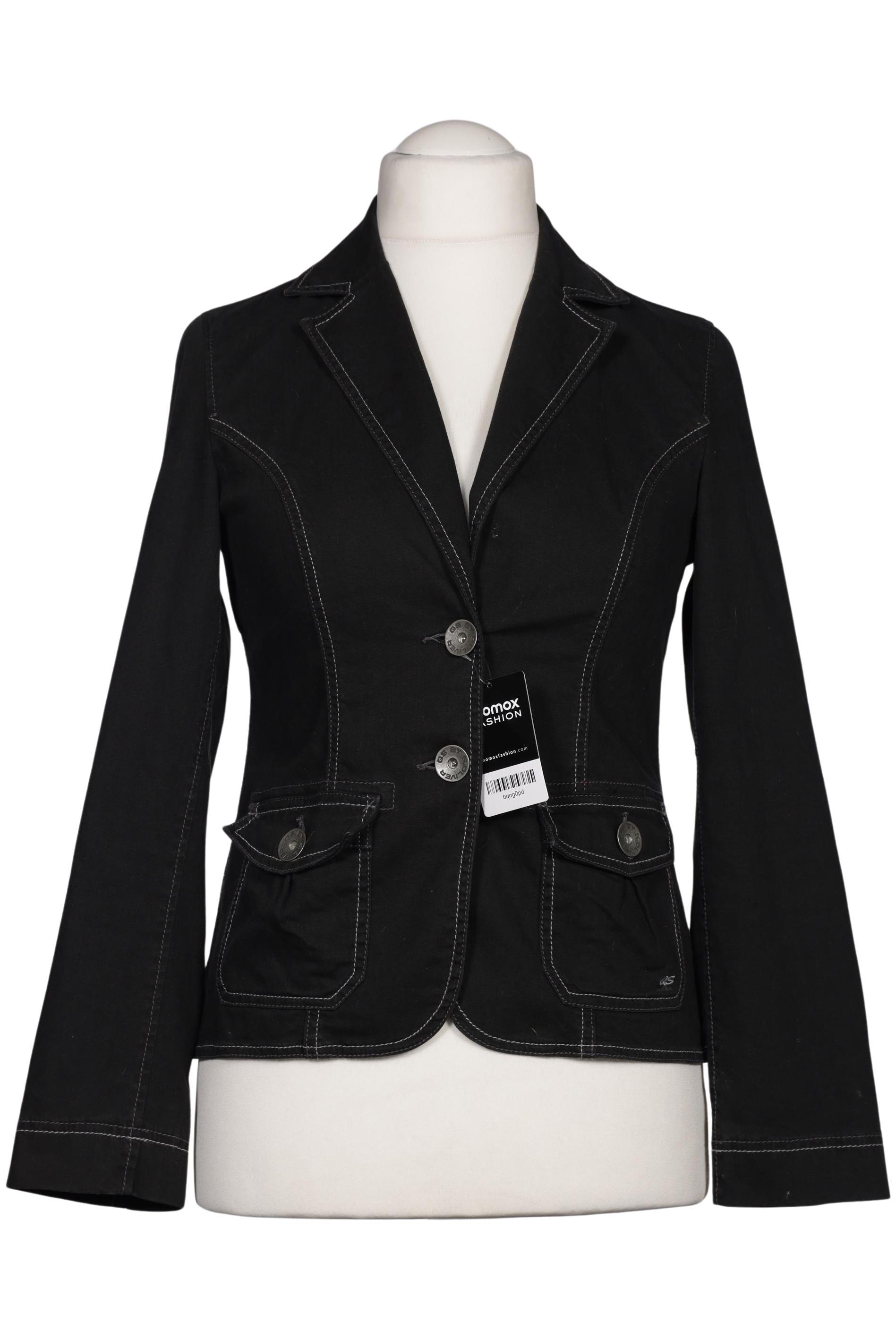 

QS by s.Oliver Damen Blazer, schwarz, Gr. 38