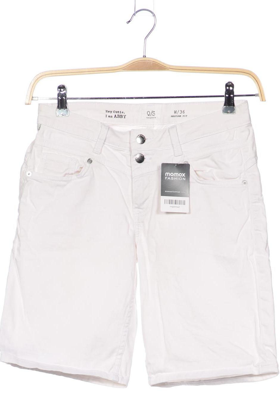 

QS by s.Oliver Damen Shorts, weiß, Gr. 36