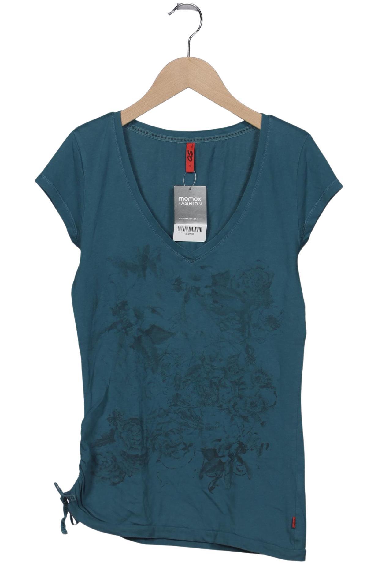 

QS by s.Oliver Damen T-Shirt, türkis, Gr. 36
