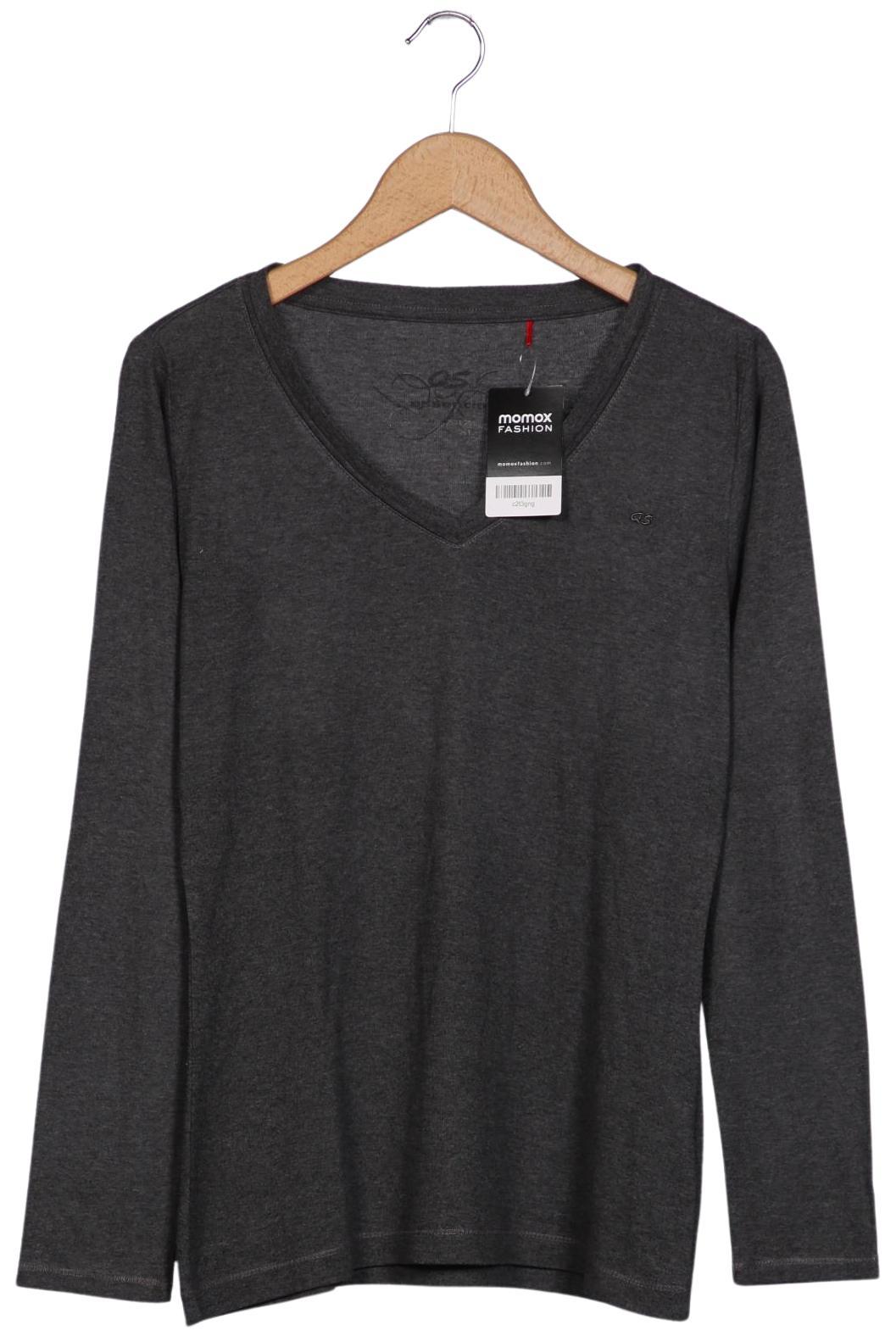 

QS by s.Oliver Damen Langarmshirt, grau, Gr. 44